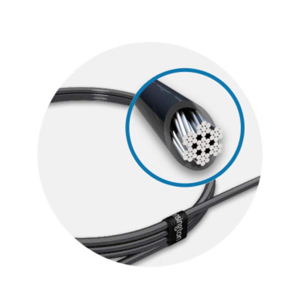 kensington-n17-dell-laptop-lock-with-key-k64440ww-6ft-carbon-steel-cable-wedge-s image 4