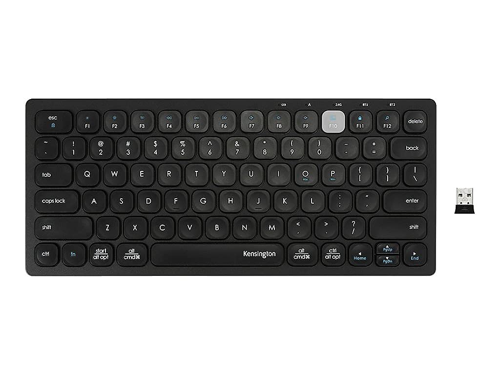 kensington-multi-device-dual-wireless-compact-keyboard-k75502us-bluetooth-2-4ghz image 1
