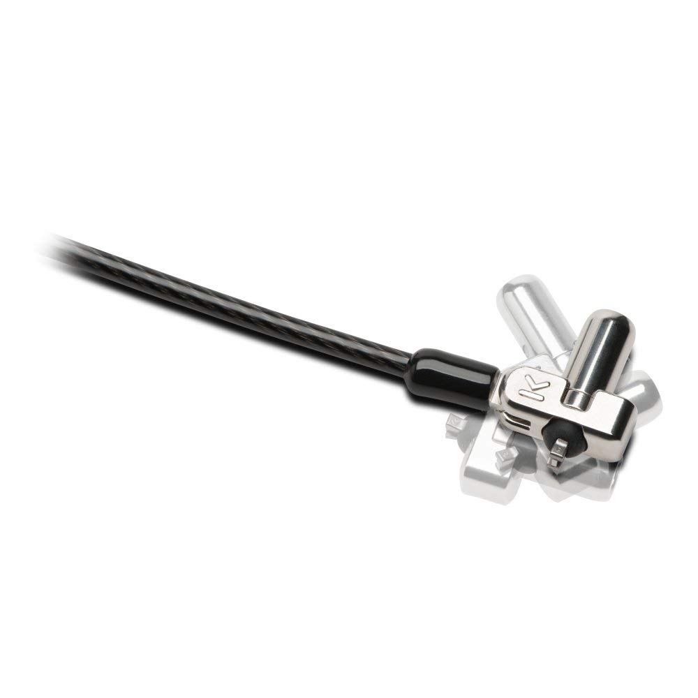 kensington-n17-dell-laptop-lock-with-key-k64440ww-6ft-carbon-steel-cable-wedge-s image 2