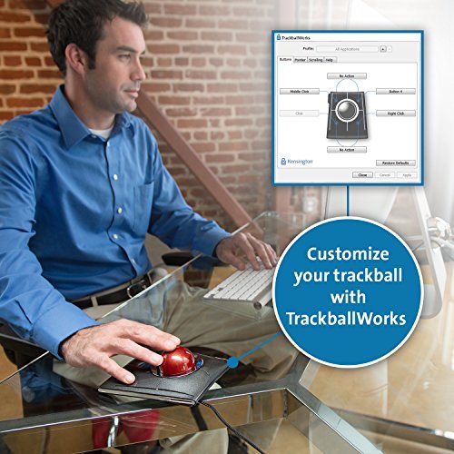 kensington-slimblade-trackball-mouse-wired-usb-ergonomic-desktop-trackball-laser image 3