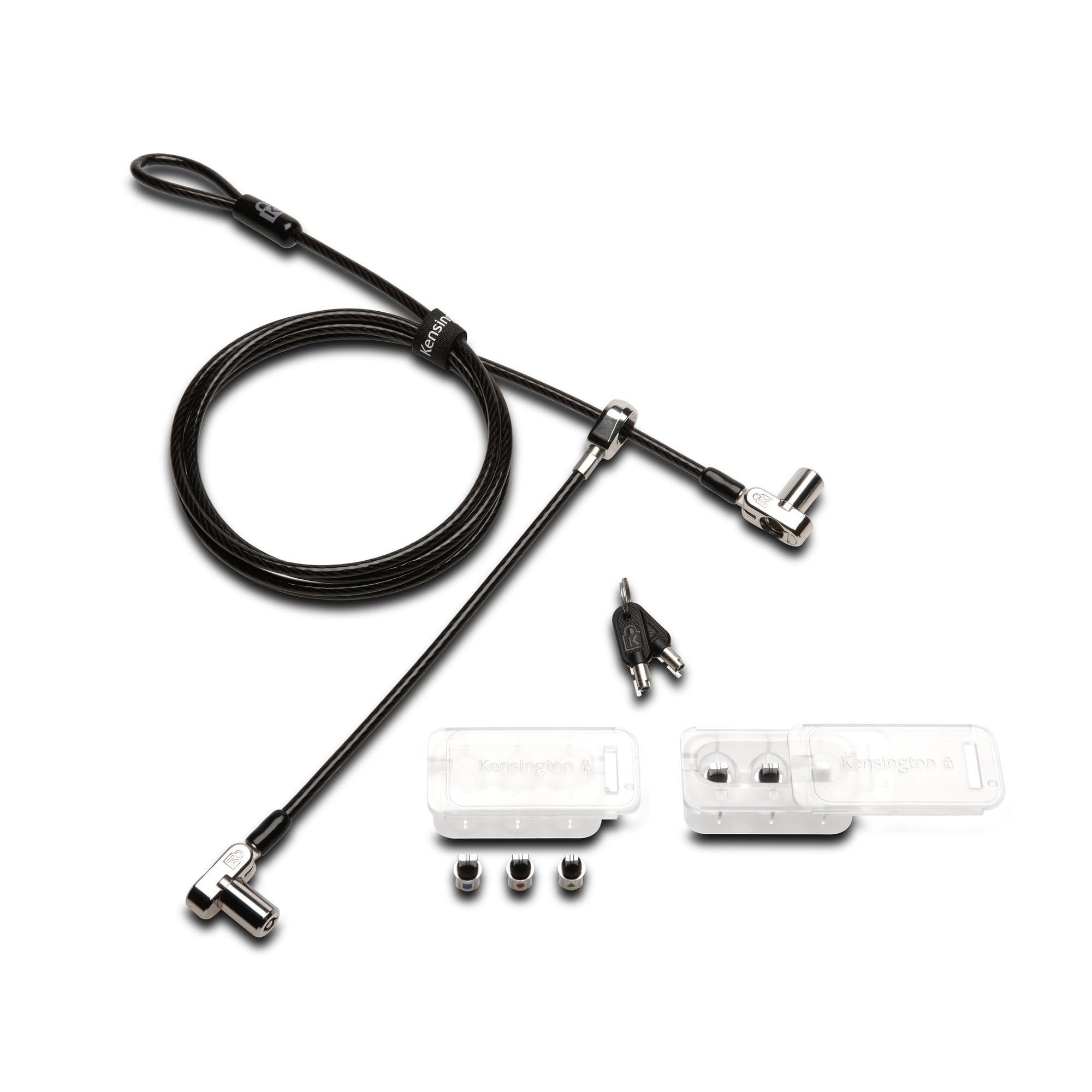 kensington-universal-3-in-1-keyed-cable-lock-twin-lockheads-for-laptops-other-de image 1