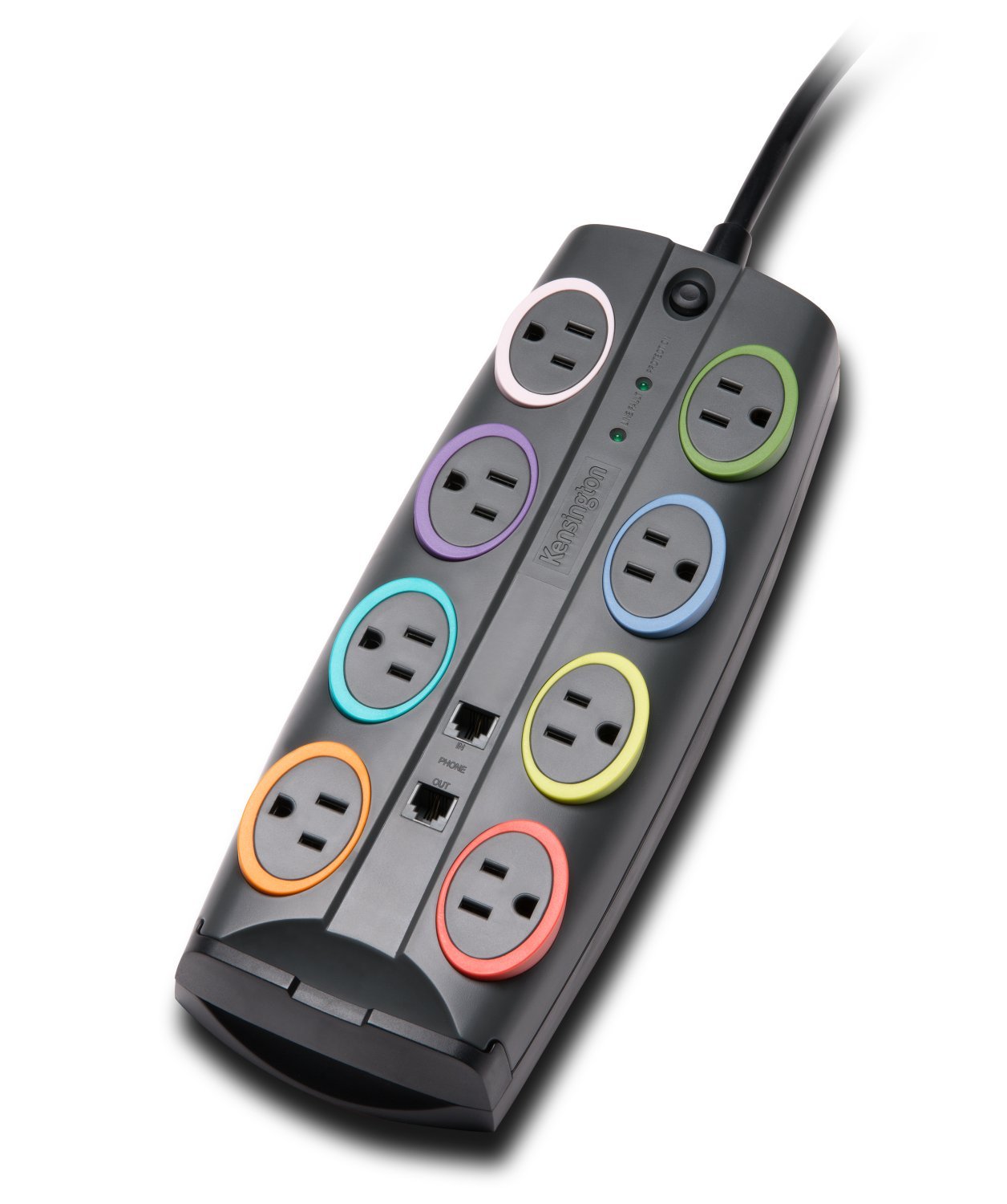 kensington-smartsockets-8-outlet-8-foot-cord-2490-joules-surge-protector-color-c image 1