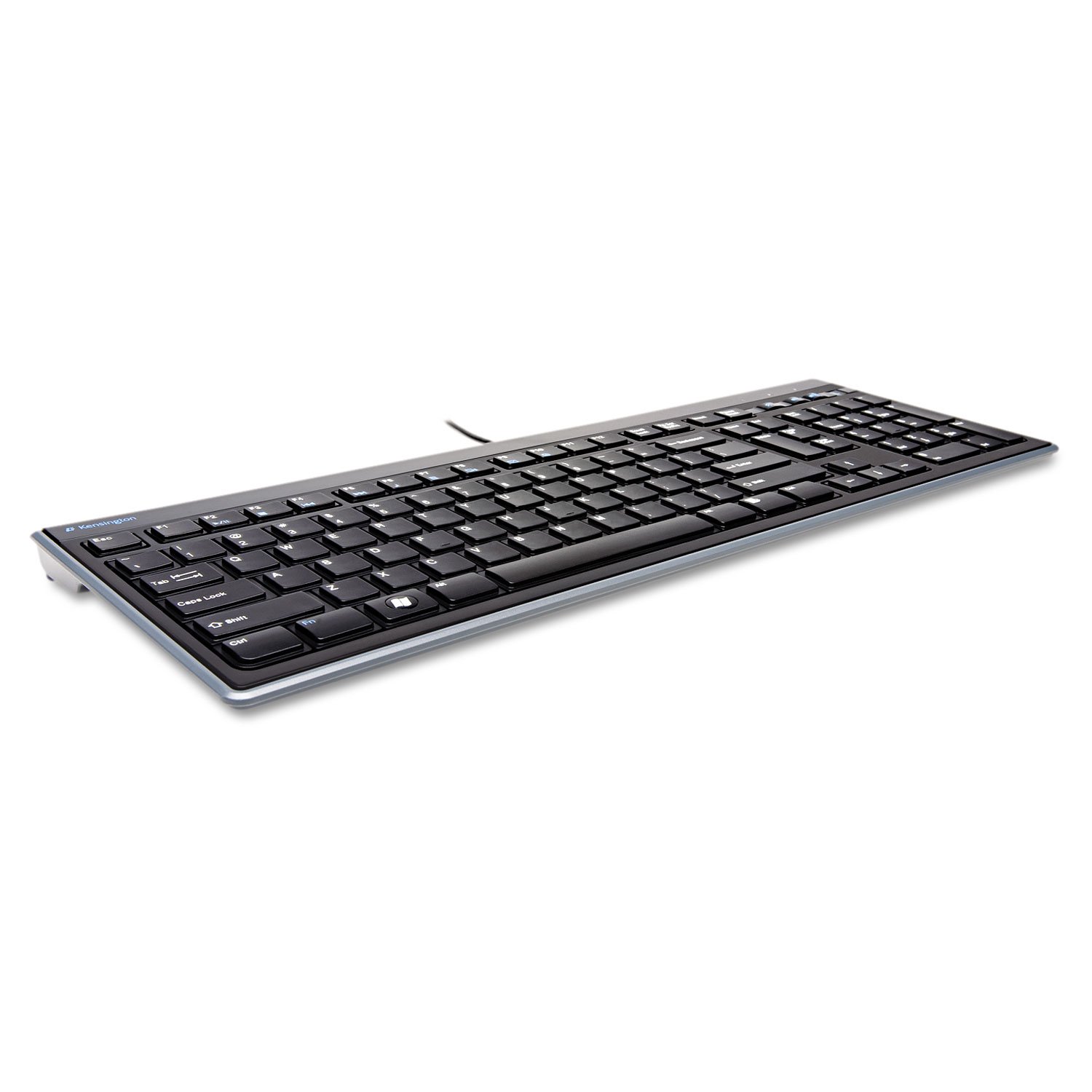 kensington-slim-type-wired-keyboard-k72357usa-ultra-slim-laptop-style-keys-media image 2