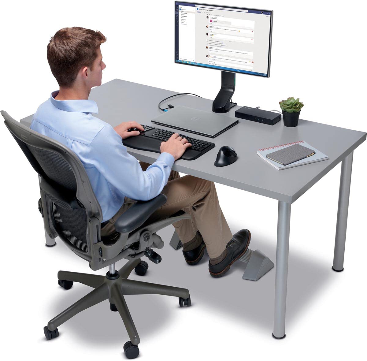 kensington-rocking-foot-rest-for-under-desk-ergonomic-360-swiveling-bar-300lb-ca image 5
