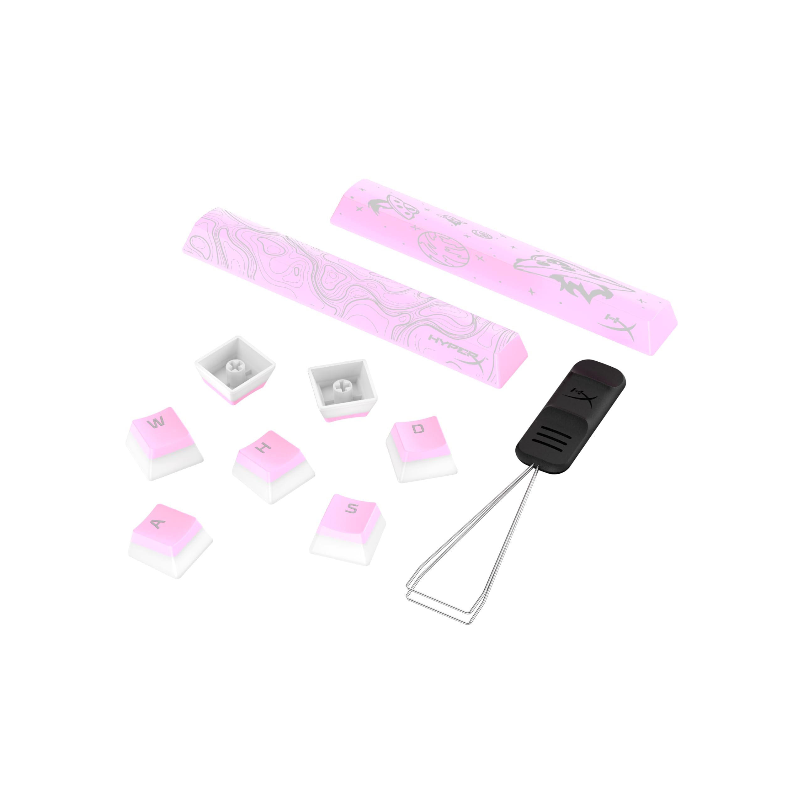 hyperx-pudding-keycaps-2-full-key-set-pbt-112-keys-pink image 2