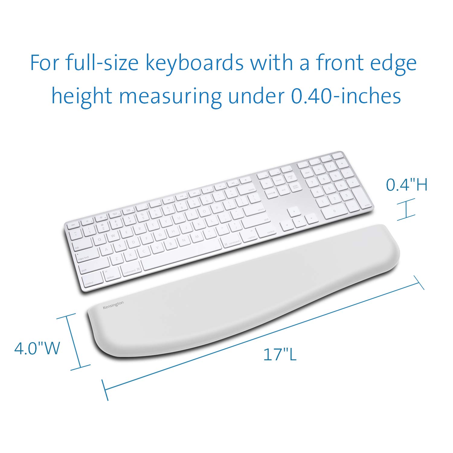 kensington-ergosoft-wrist-rest-for-slim-keyboard-gray-k50434ww image 3