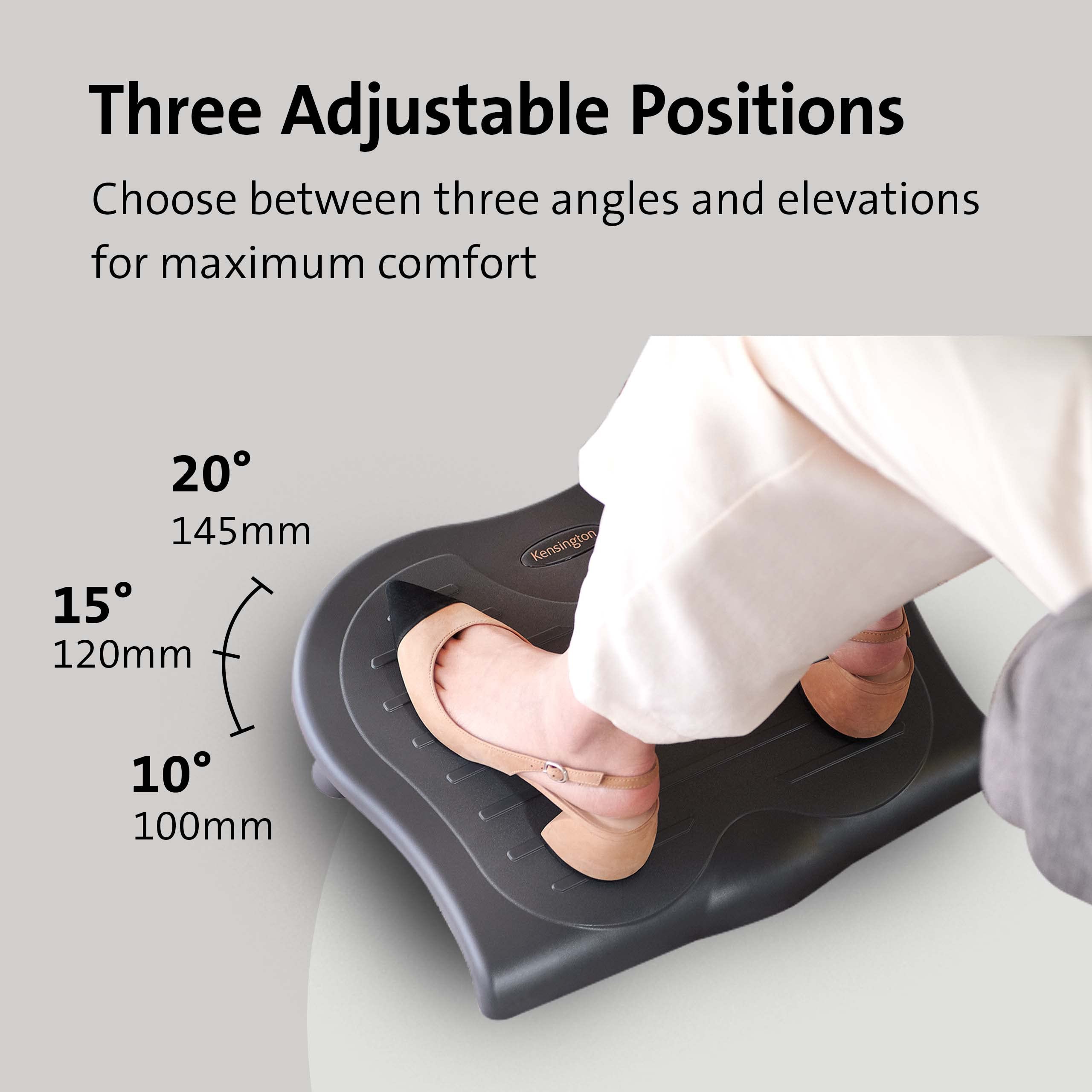 kensington-solesaver-adjustable-footrest-k56152us-gray-ergonomic-footrest-with-3 image 6
