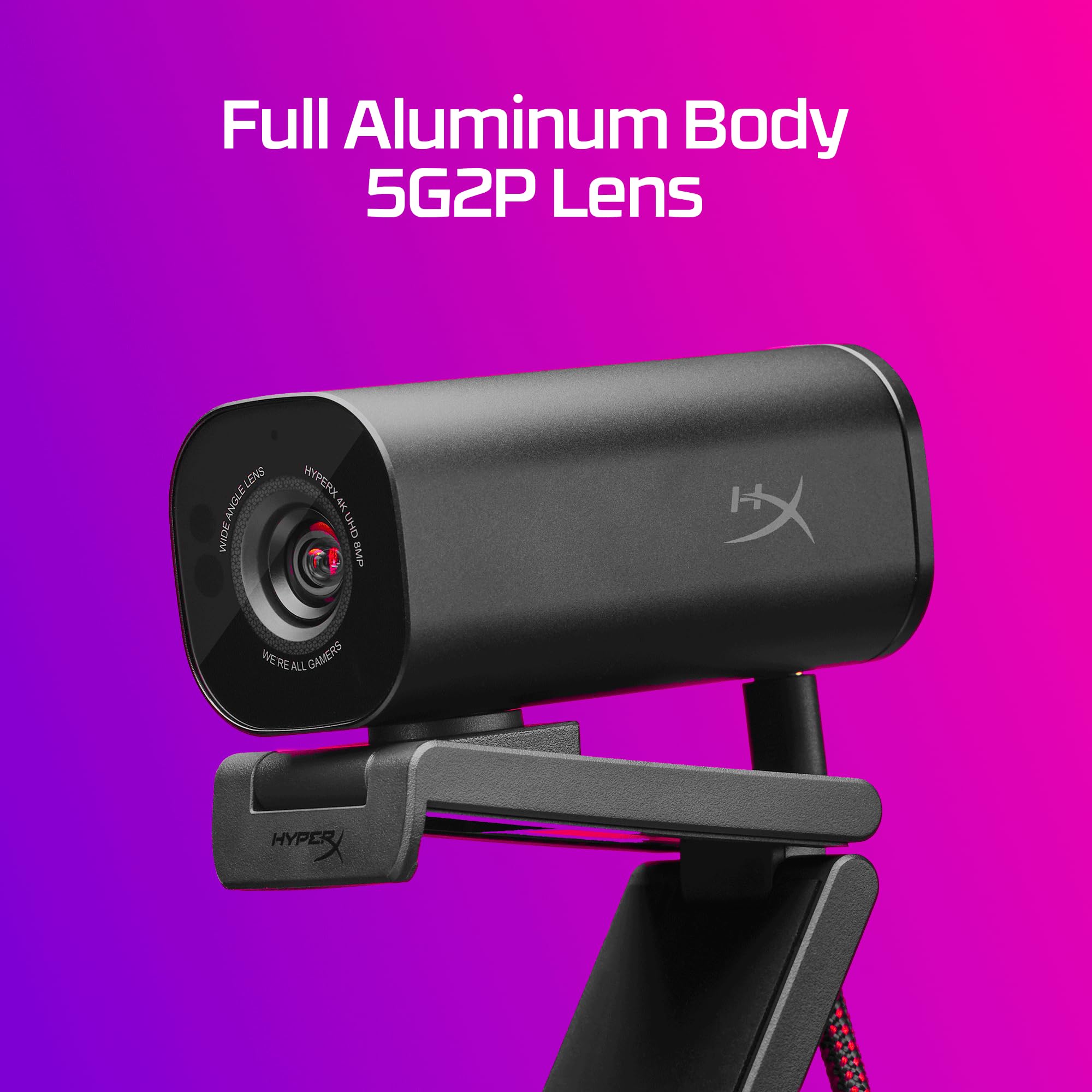 hyperx-vision-s-4k-webcam-with-sony-starvis-8mp-sensor-usb-c-black image 7