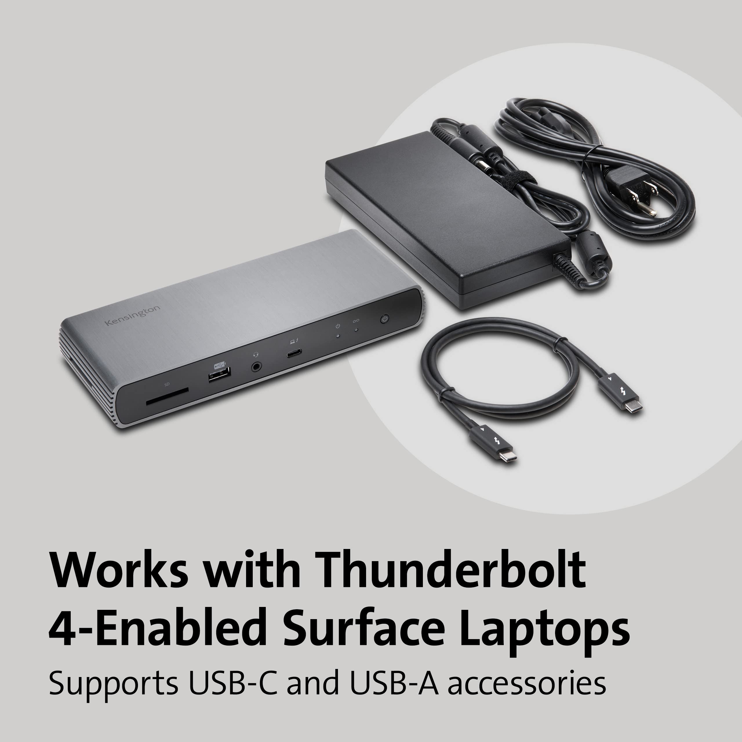 kensington-sd5750t-thunderbolt-4-docking-station-for-microsoft-surface-pro-surfa image 4