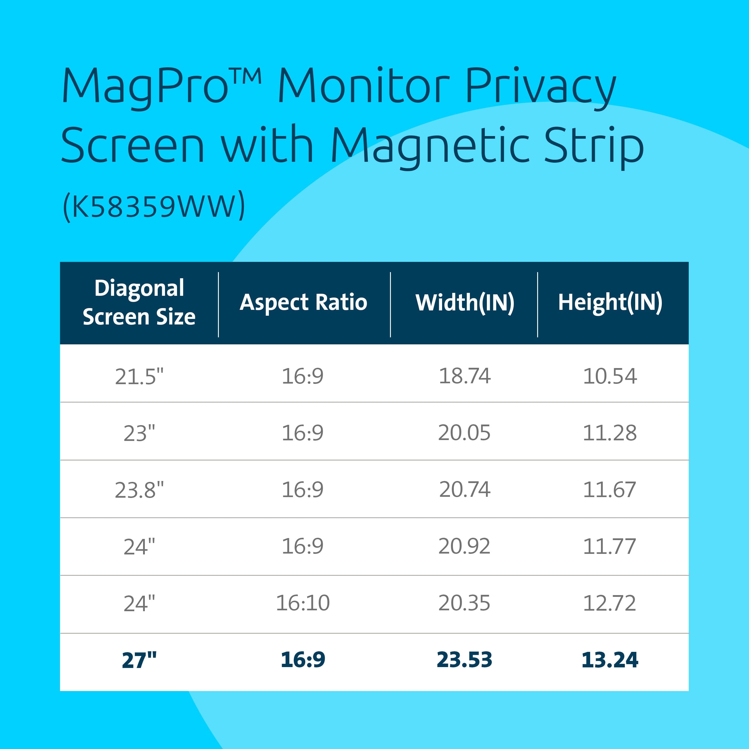 kensington-magpro-27-magnetic-computer-privacy-screen-removable-16-9-privacy-fil image 3