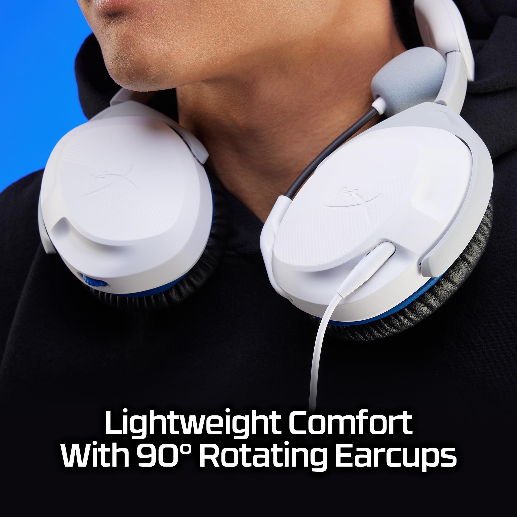 hyperx-cloud-stinger-2-wired-gaming-headset-for-playstation-white-lightweight-wi image 5