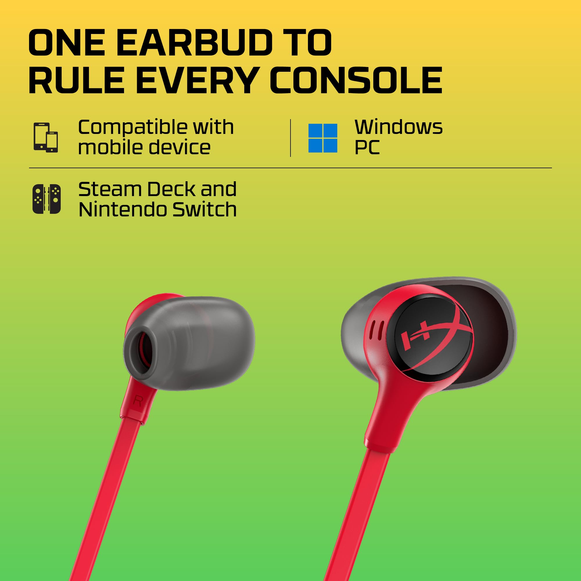 hyperx-cloud-earbuds-ii-wired-gaming-earbuds-with-14mm-drivers-4-eartips-hard-sh image 5