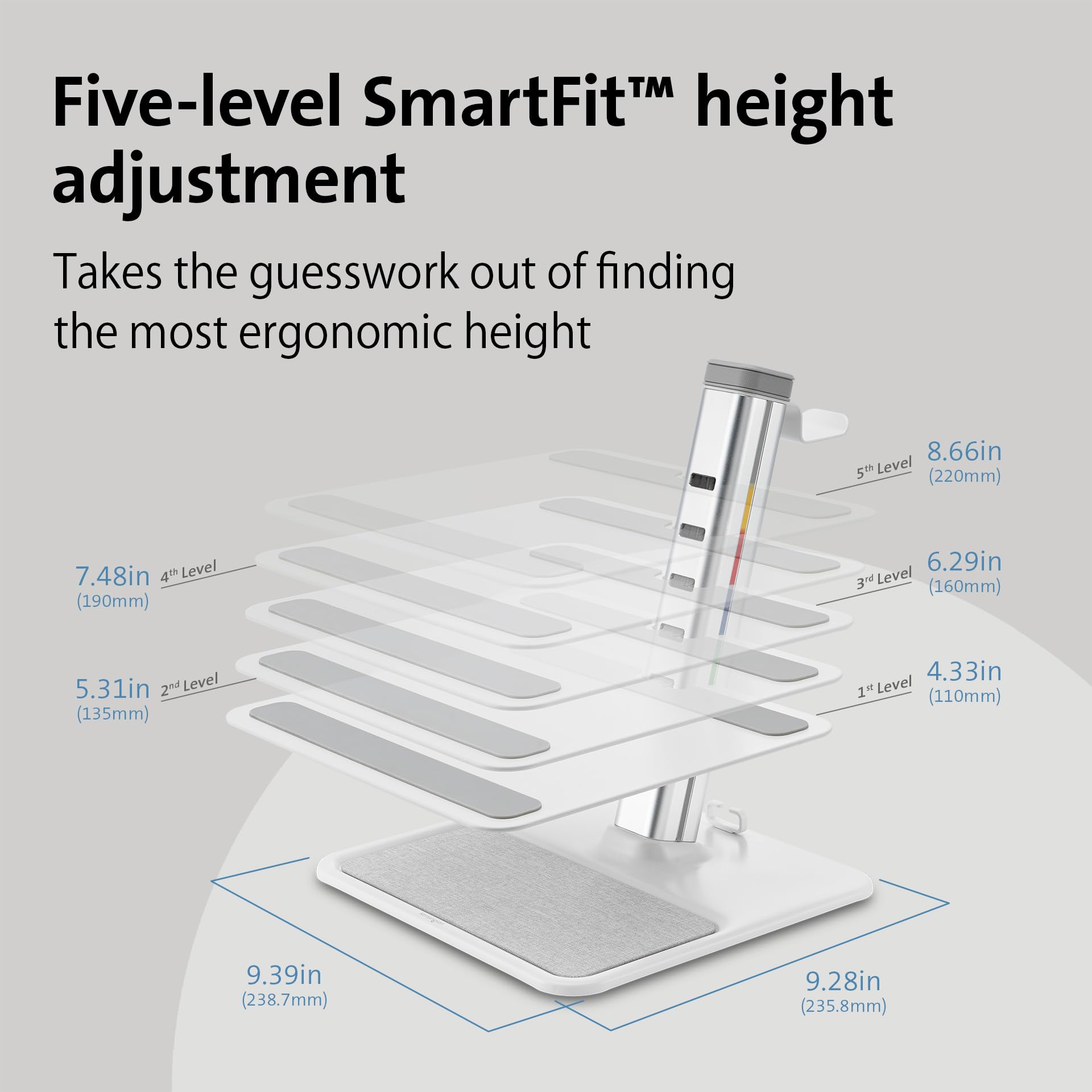 kensington-smartview-aluminum-organizing-laptop-riser-k50825ww image 3