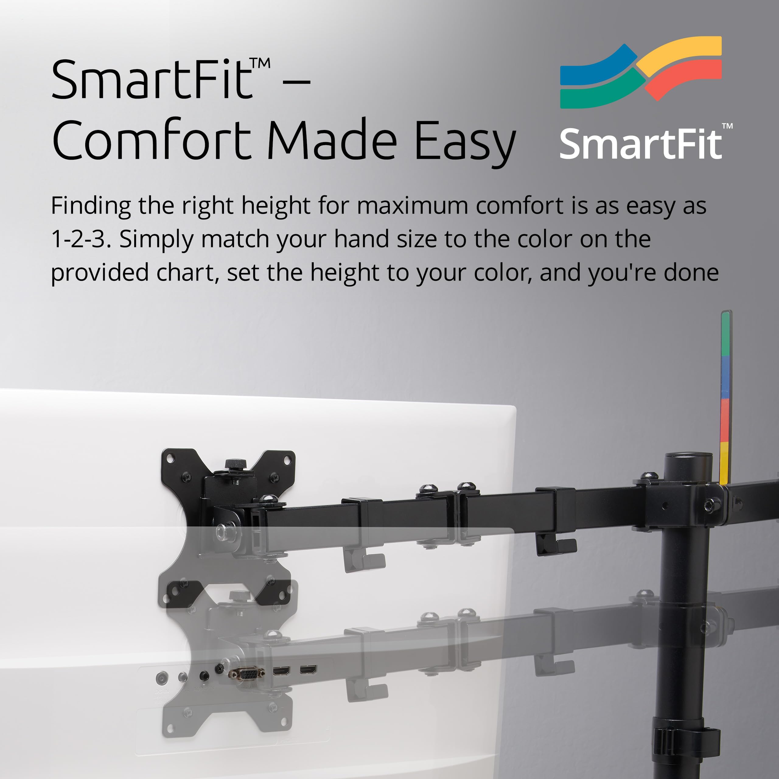 kensington-smartfit-ergonomic-dual-monitor-desk-mount-for-2-monitors-up-to-32-in image 2