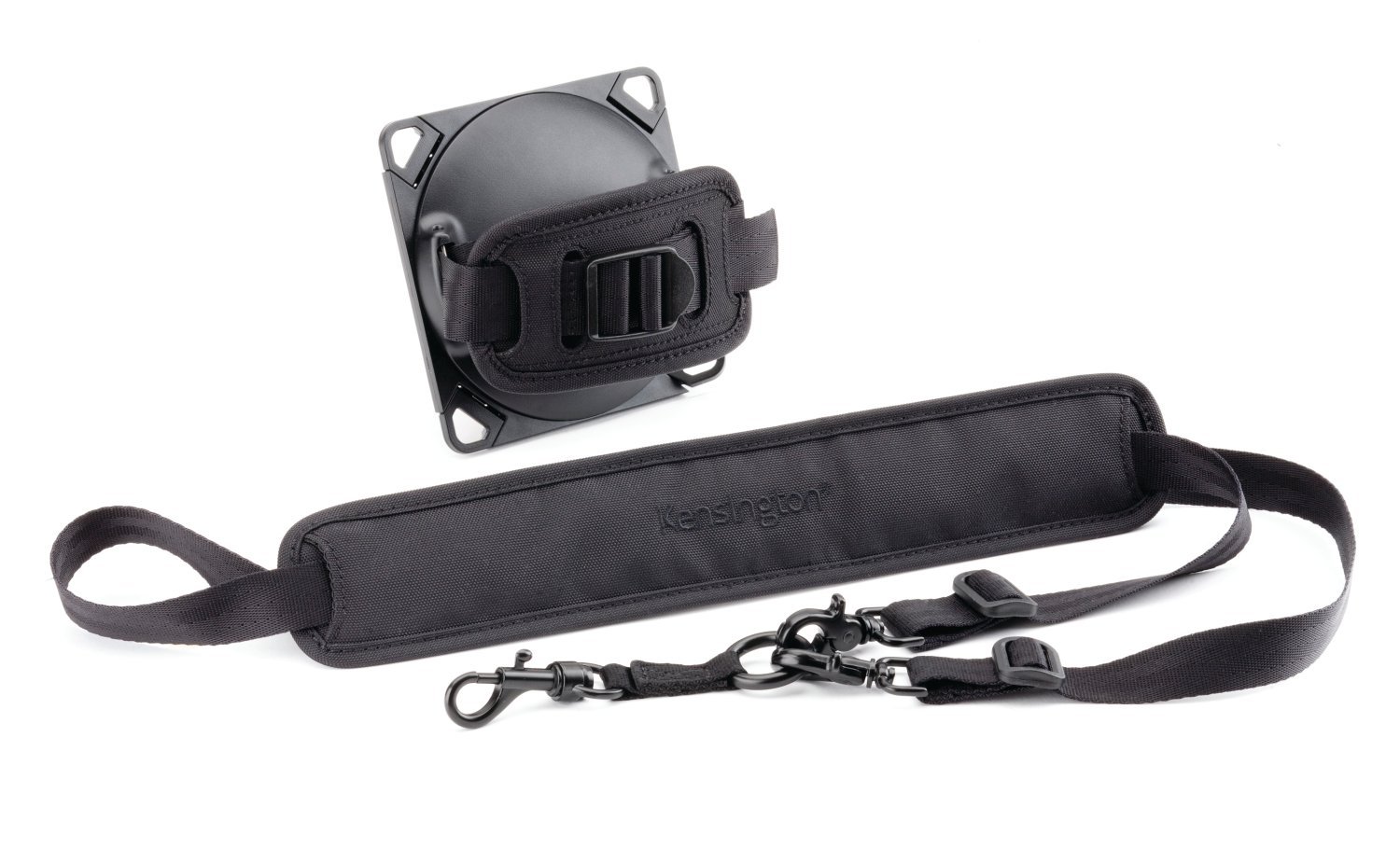 kensington-rotating-hand-strap-and-shoulder-strap-for-secureback-tablet-enclosur image 1
