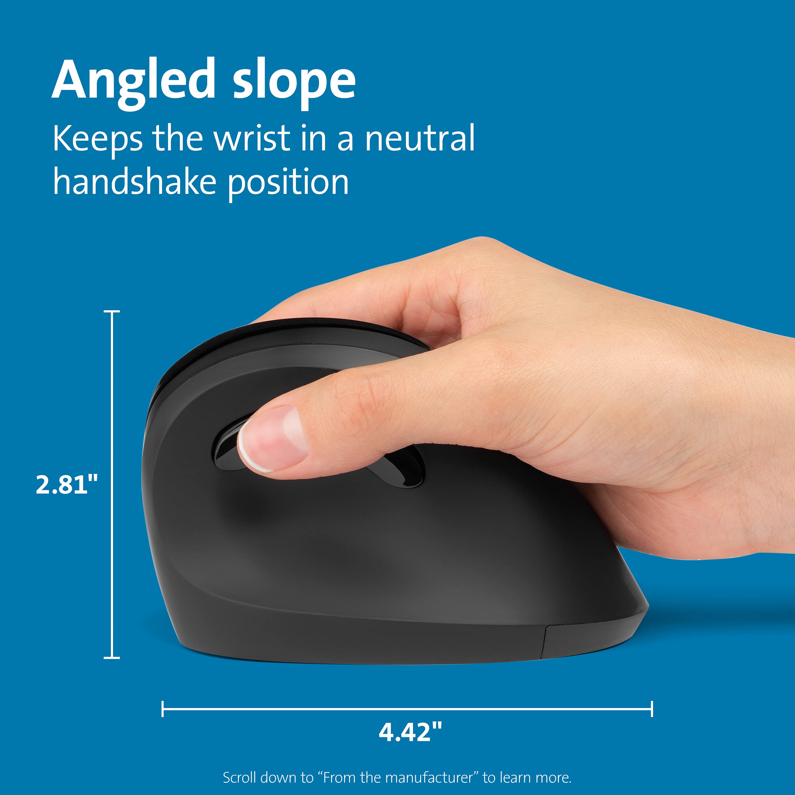 kensington-pro-fit-ergo-vertical-wireless-mouse-black-k75501ww image 3