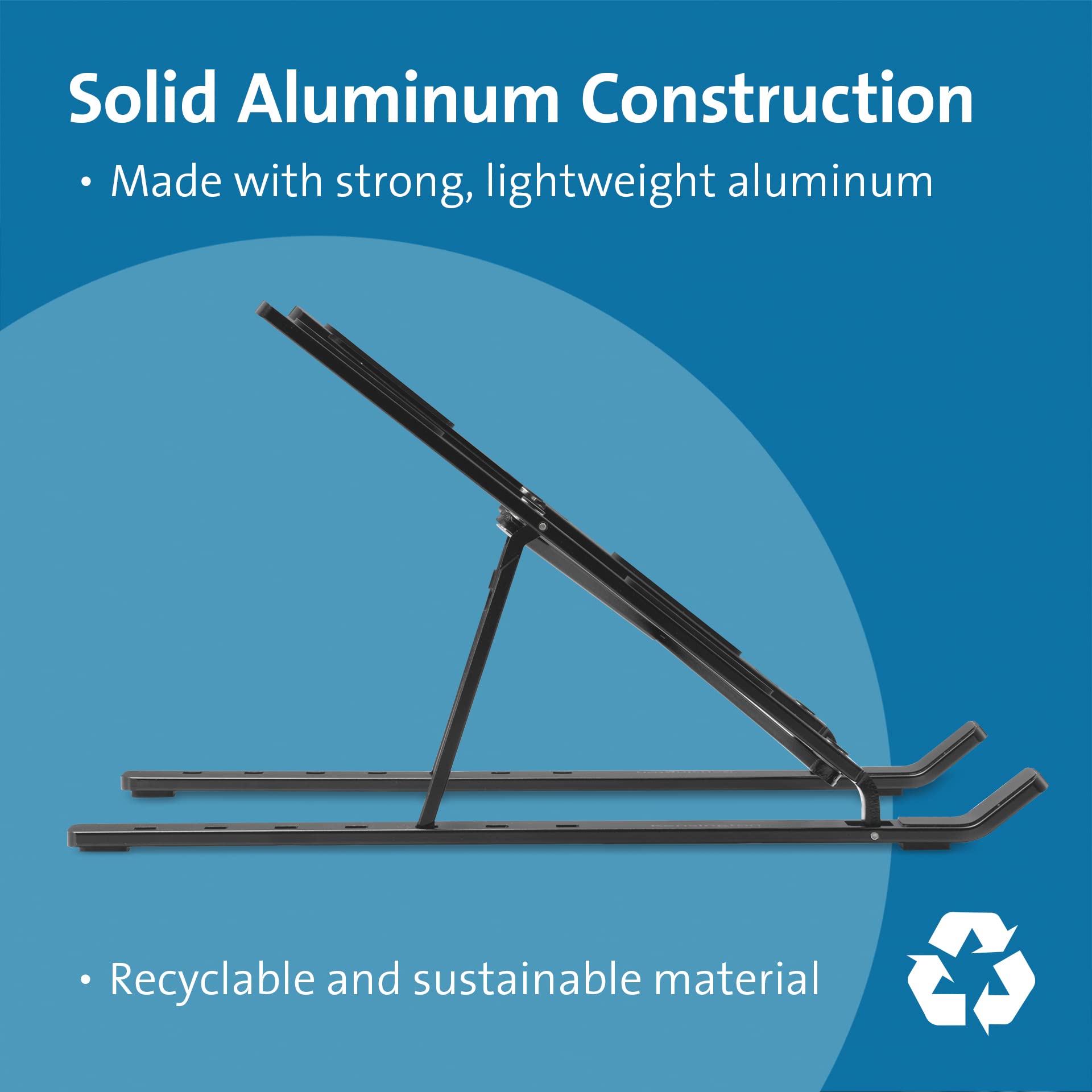 kensington-portable-laptop-stand-collapsible-aluminum-laptop-riser-height-adjust image 2
