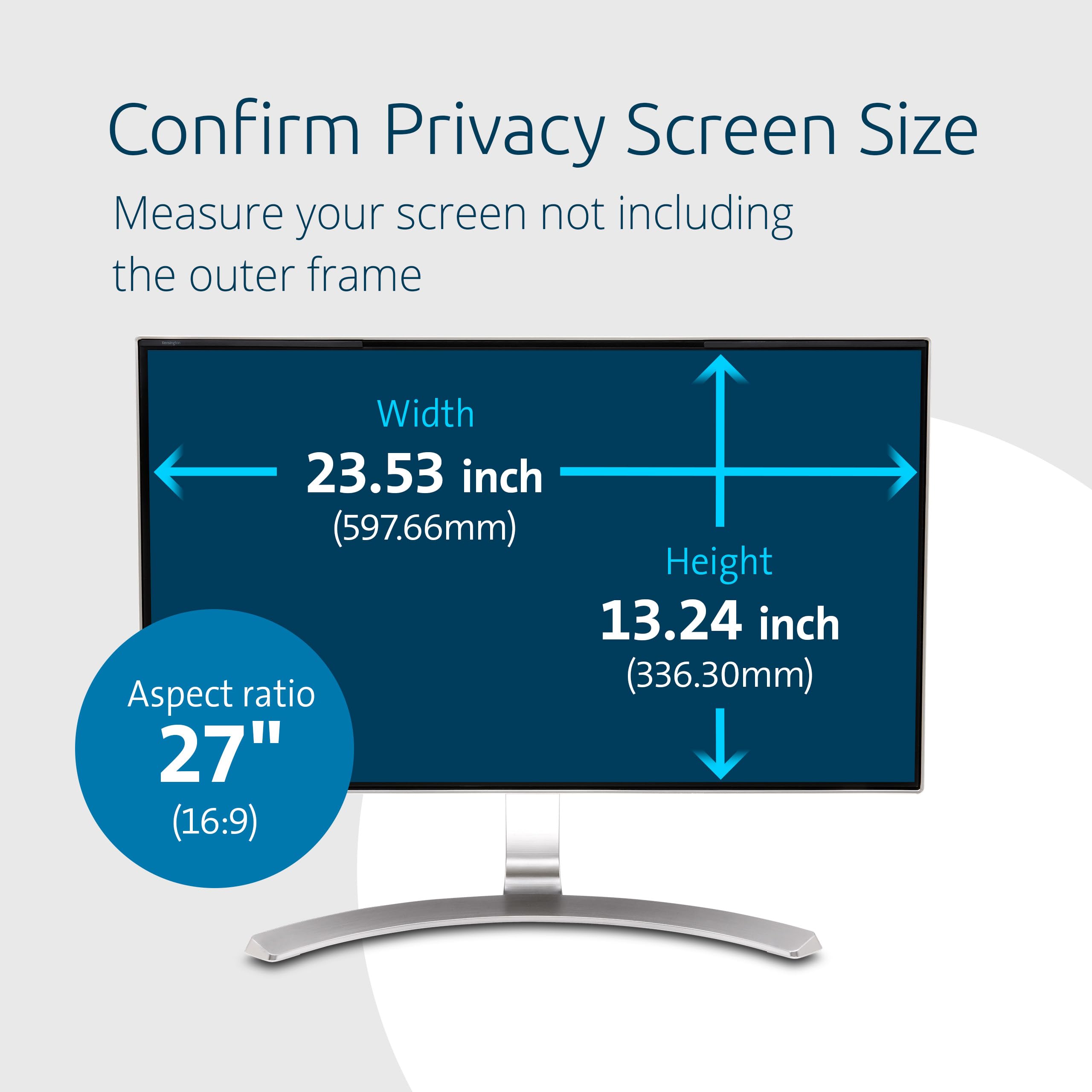 kensington-magpro-27-magnetic-computer-privacy-screen-removable-16-9-privacy-fil image 2