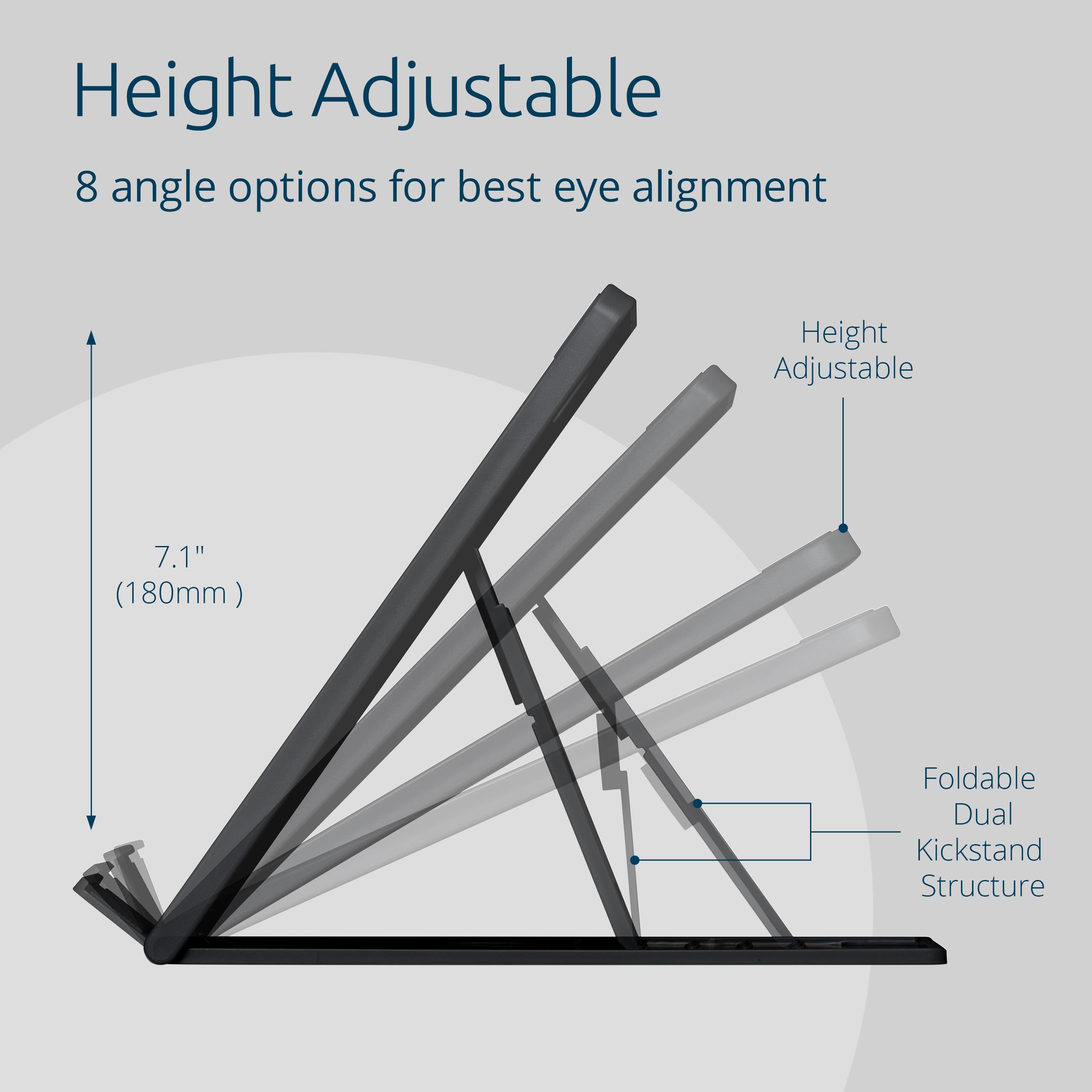 kensington-smartfit-easy-riser-2-0-laptop-stand-adjustable-ergonomic-fits-up-to- image 3