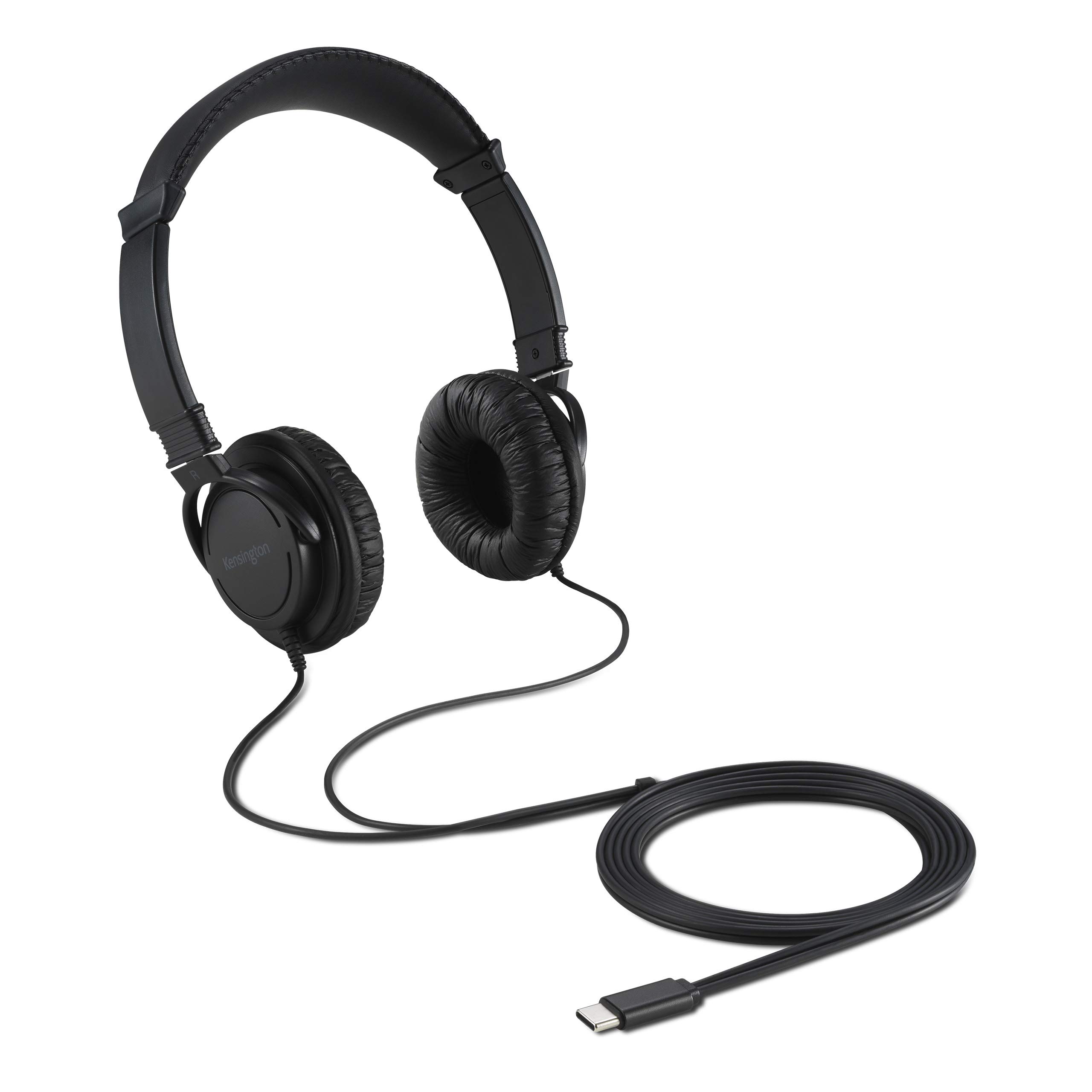 kensington-usb-c-hi-fi-headphones-k97456ww-on-ear-with-40mm-drivers-safe-listeni image 1