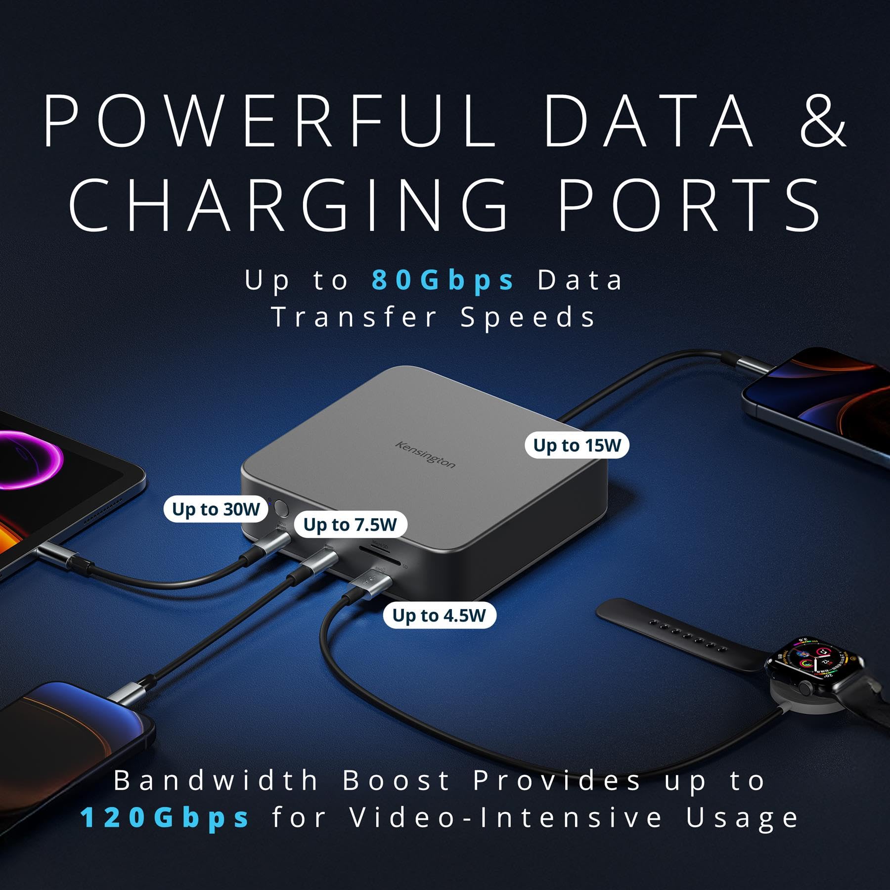 kensington-sd5010t5-thunderbolt-5-docking-station-13-in-1-140w-pd-triple-4k-disp image 4