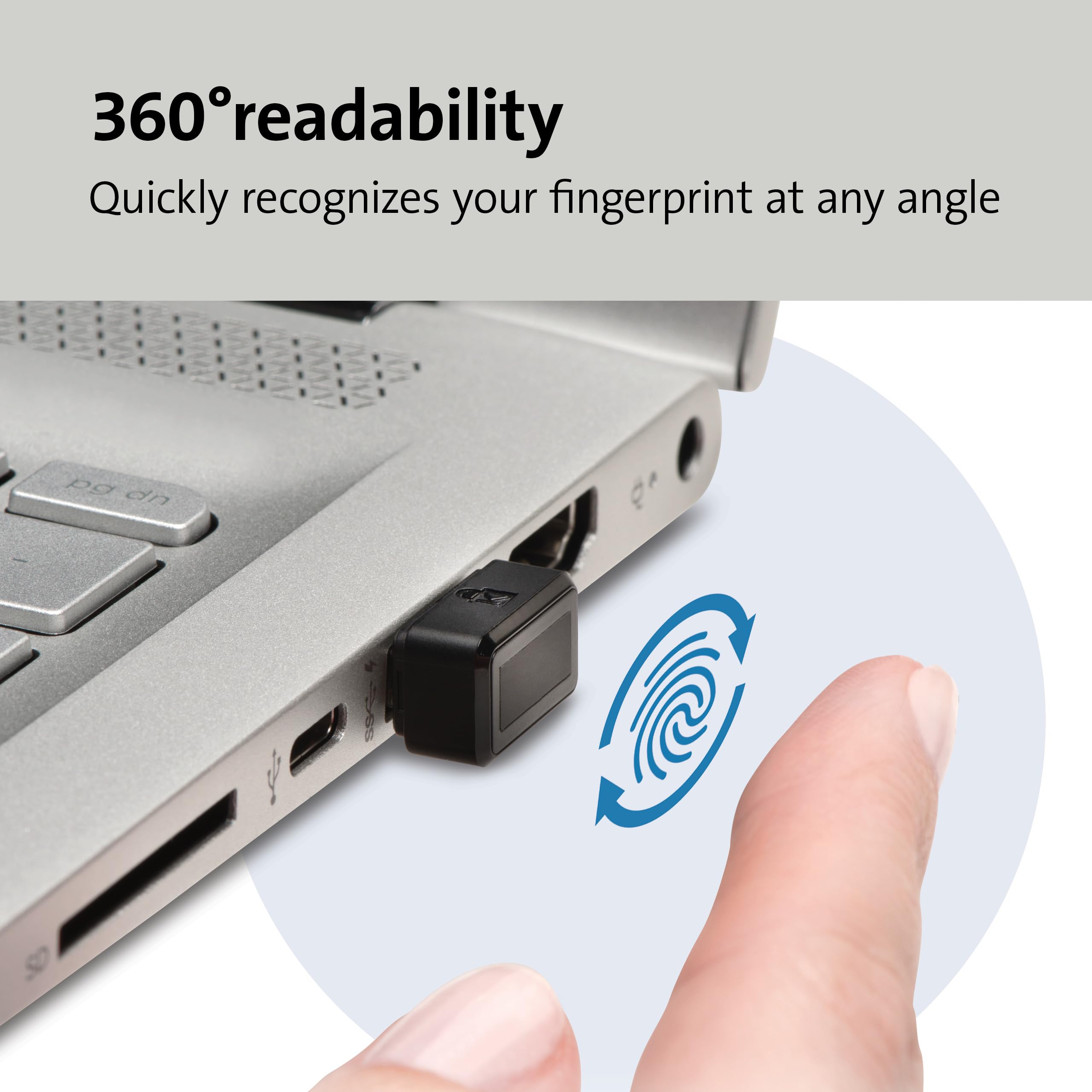 kensington-verimark-gen1-usb-a-fingerprint-key-windows-hello-fido-u2f-k67977ww image 5