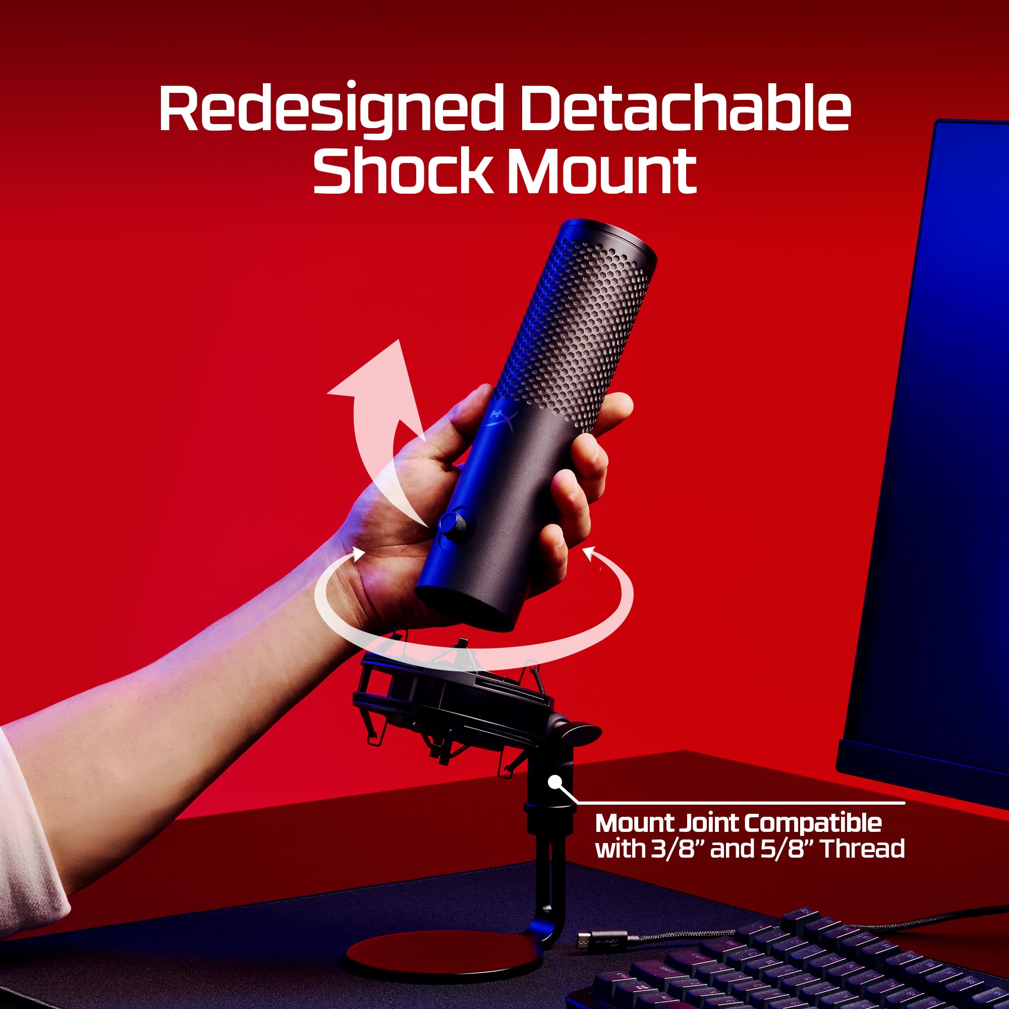 hyperx-quadcast-2-s-usb-microphone-black-32-bit-192khz-rgb-lighting-tap-to-mute- image 8