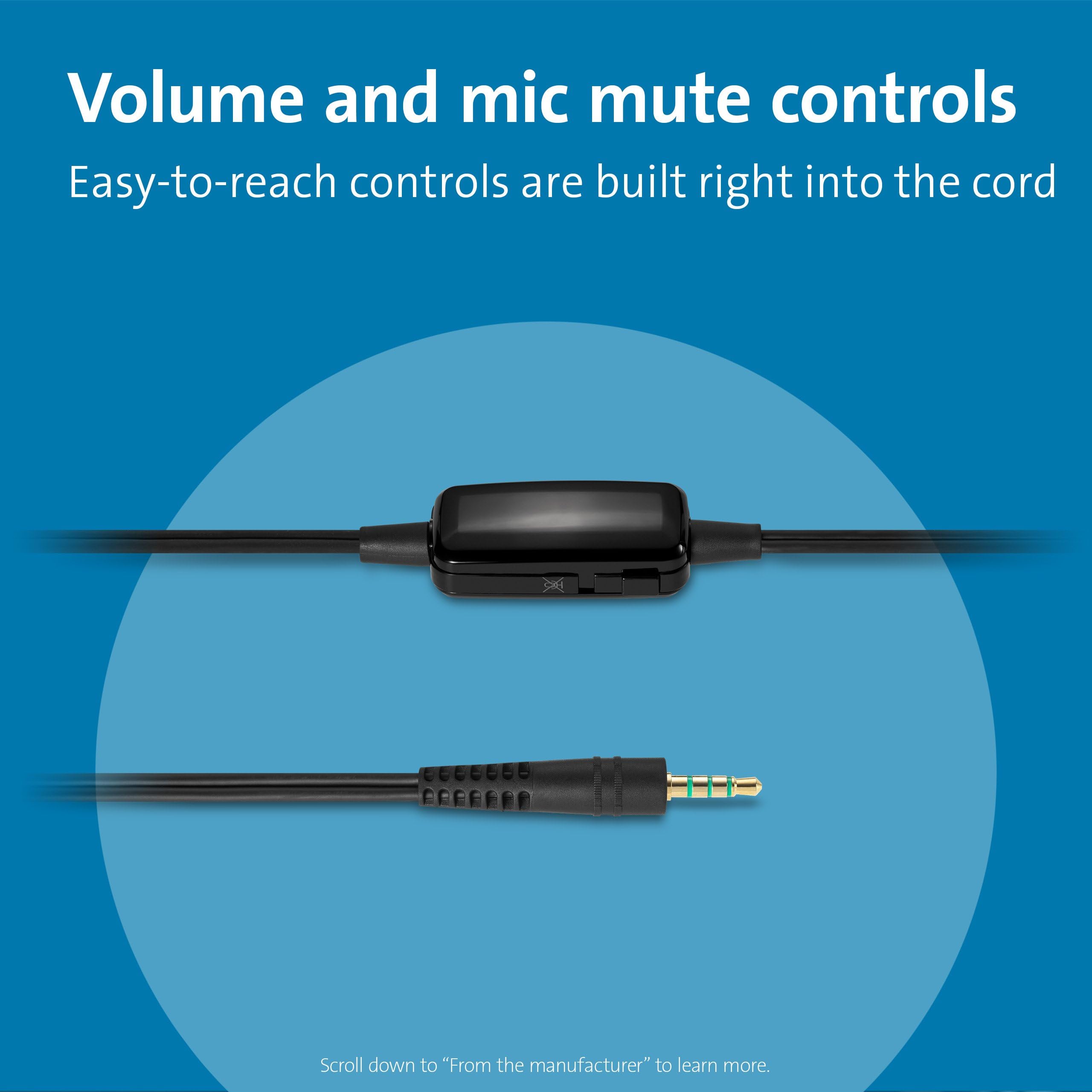 kensington-hi-fi-3-5mm-headphones-with-mic-and-volume-control-k33597ww image 5