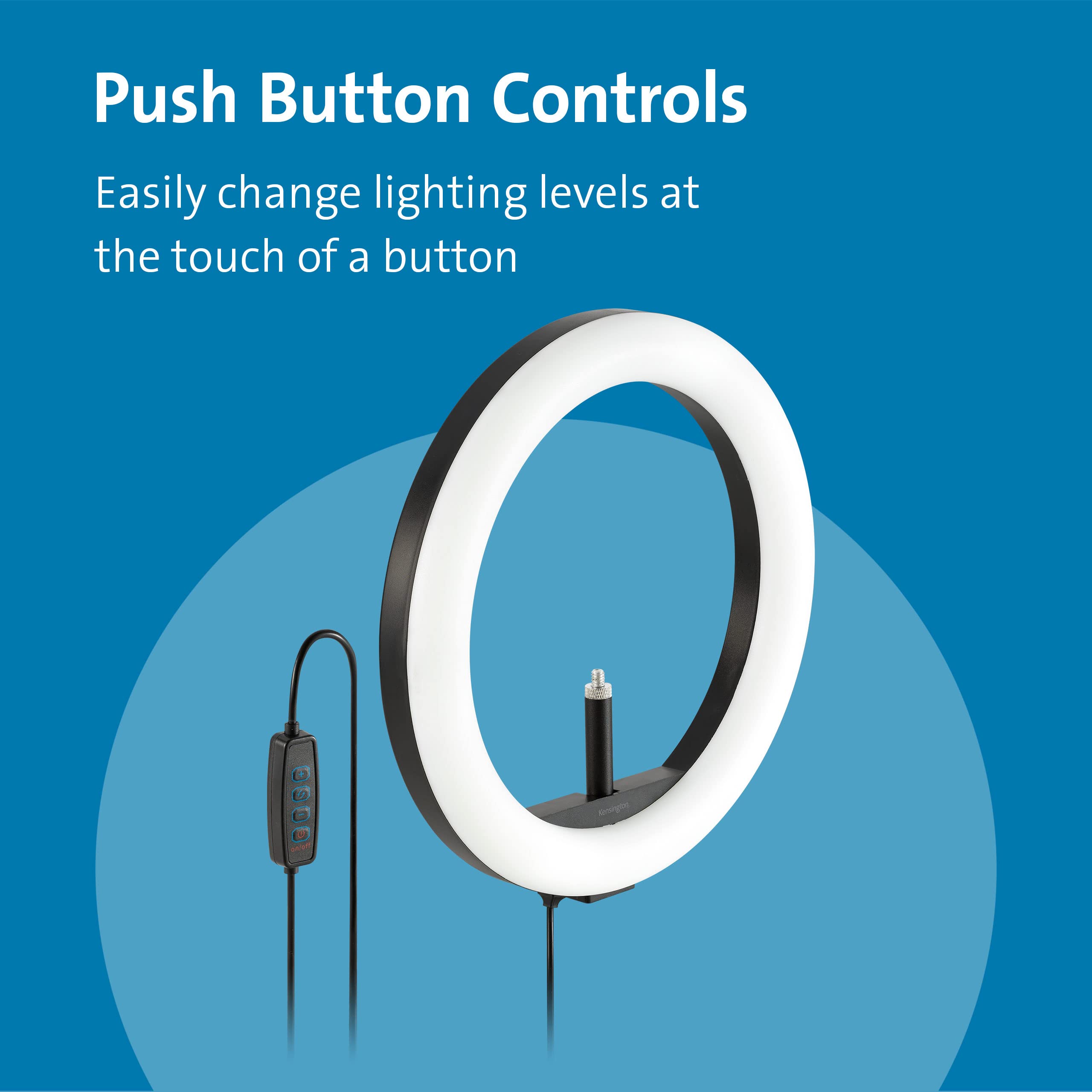 kensington-l1000-bicolor-ring-light-with-webcam-mount-k87653ww-960-lumens-usb-a- image 4