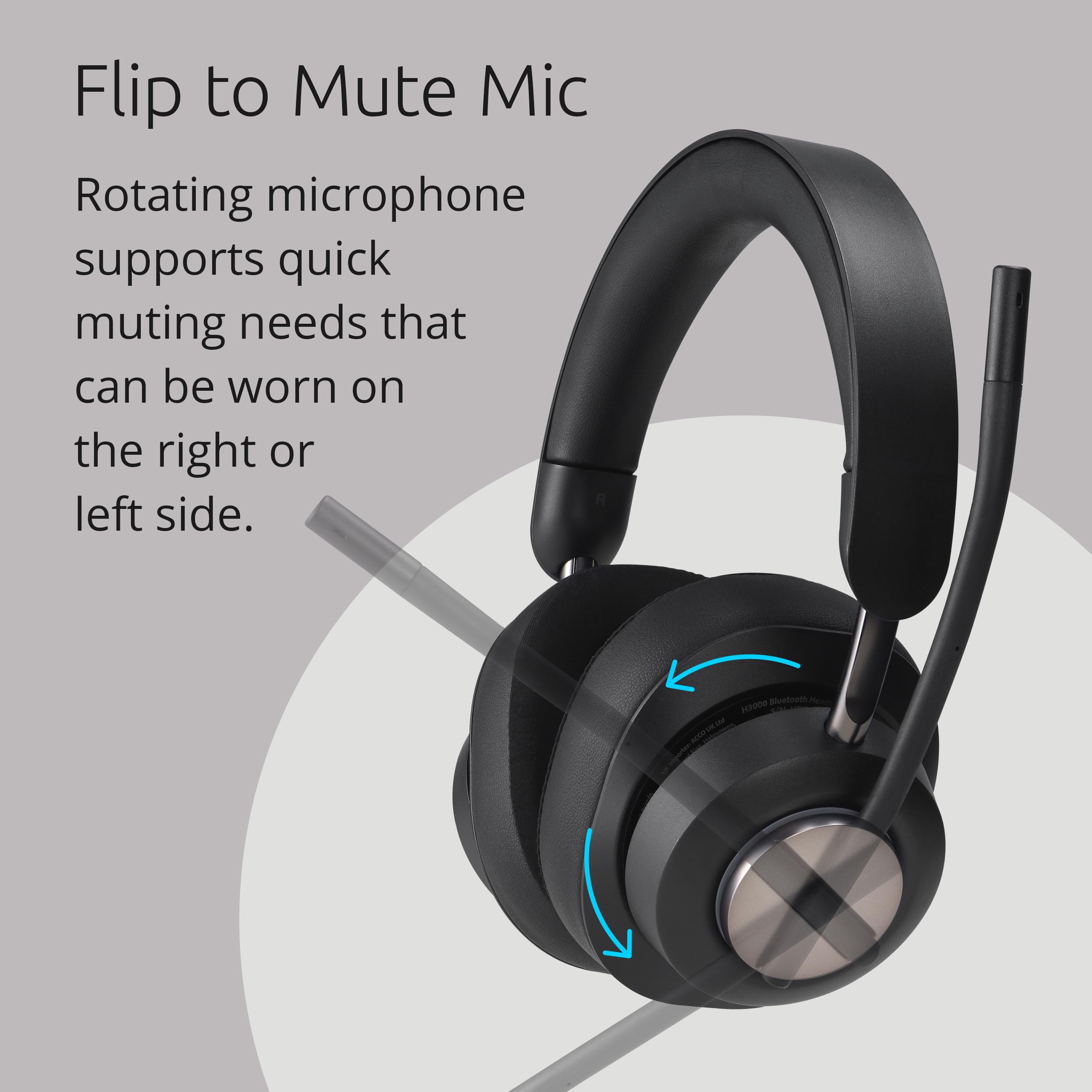 kensington-ah3x-bluetooth-wireless-over-ear-headset-with-boom-microphone-led-bus image 5