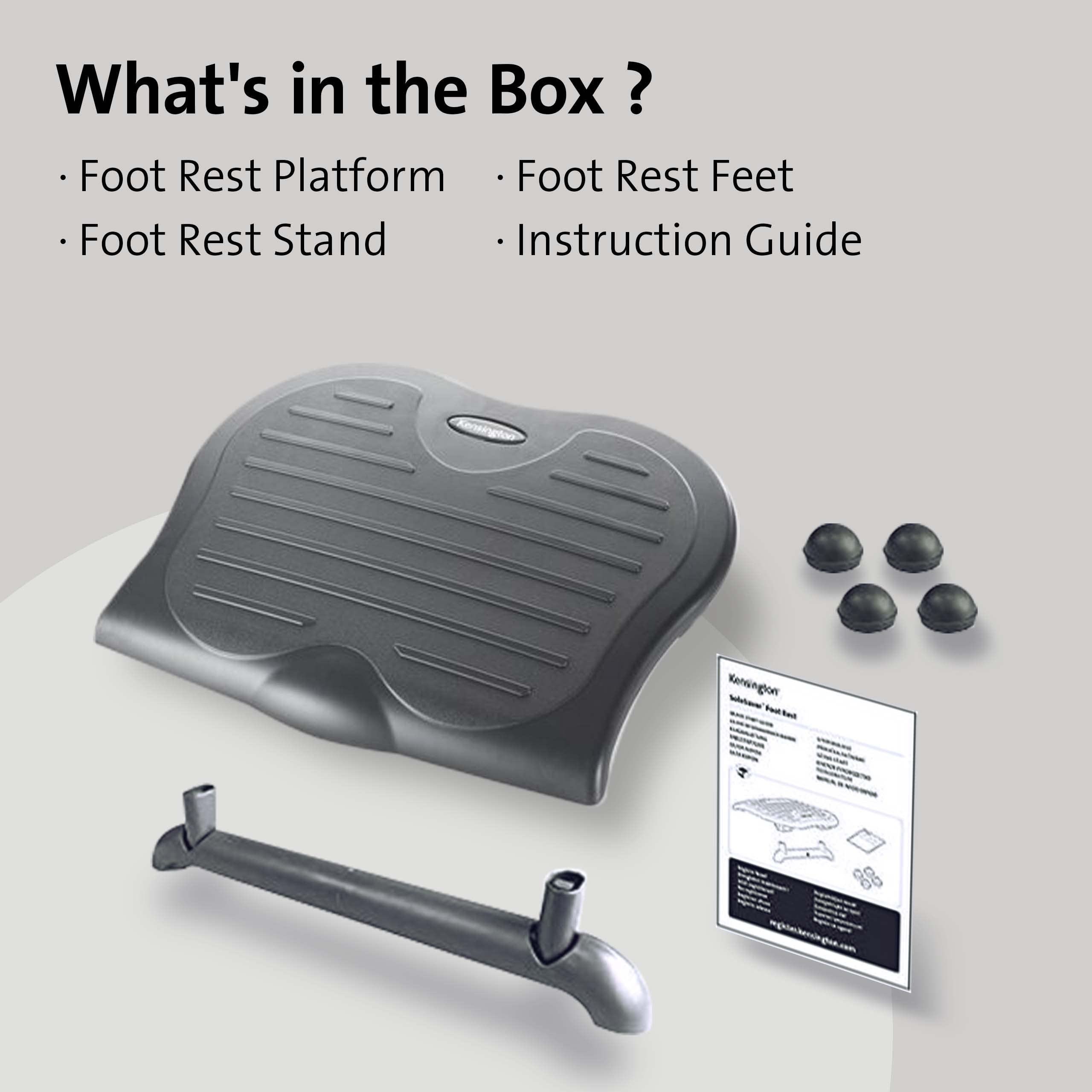 kensington-solesaver-adjustable-footrest-k56152us-gray-ergonomic-footrest-with-3 image 4