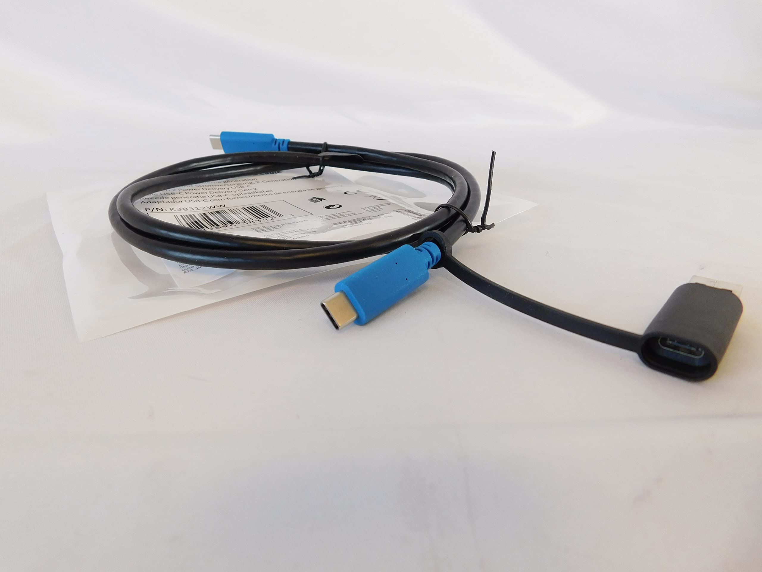 kensington-usb-c-3-2-gen2-cable-with-usb-a-adapter-100w-power-delivery-1-meter-k image 4