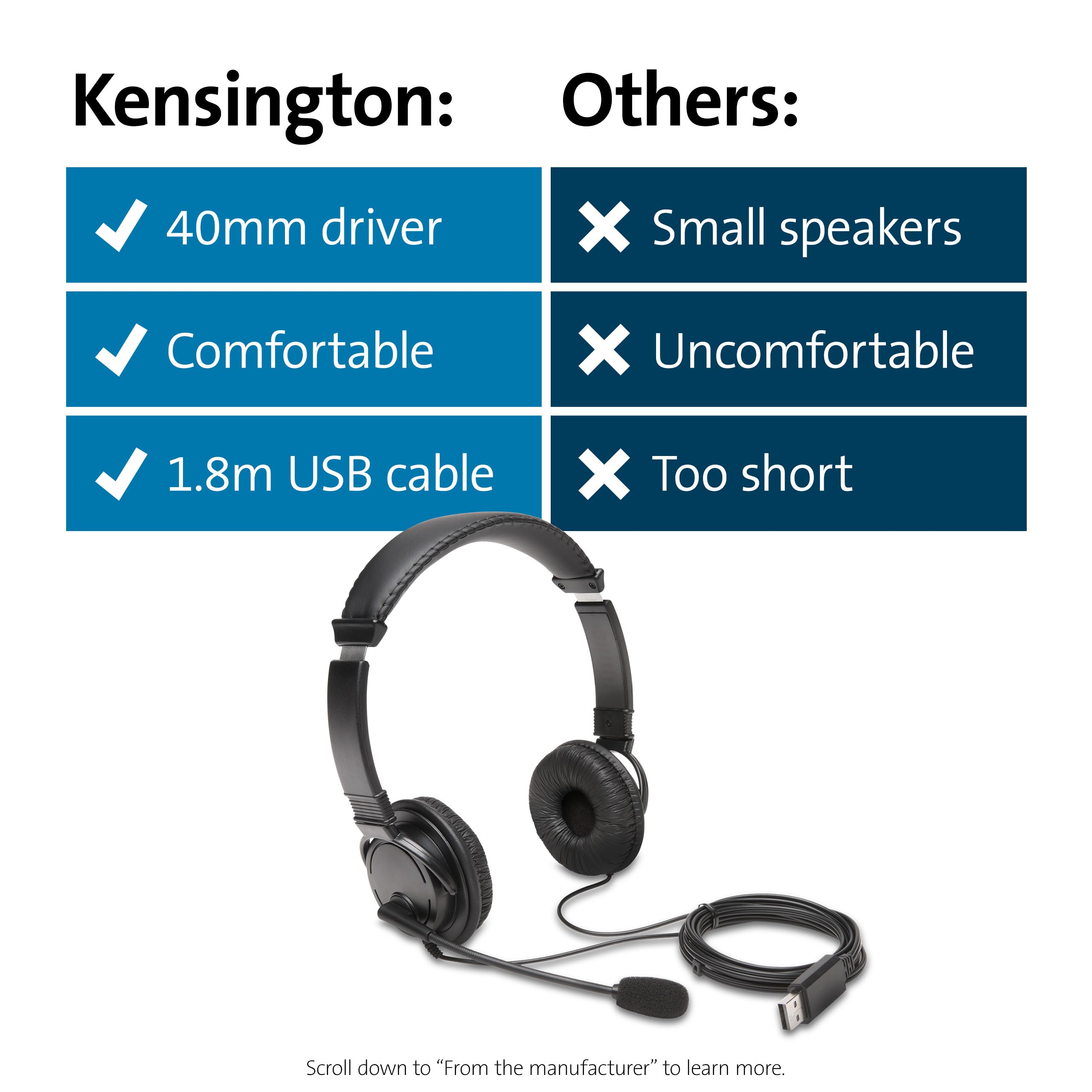 kensington-usb-hi-fi-headset-with-microphone-40mm-drivers-94db-safe-listening-6f image 7