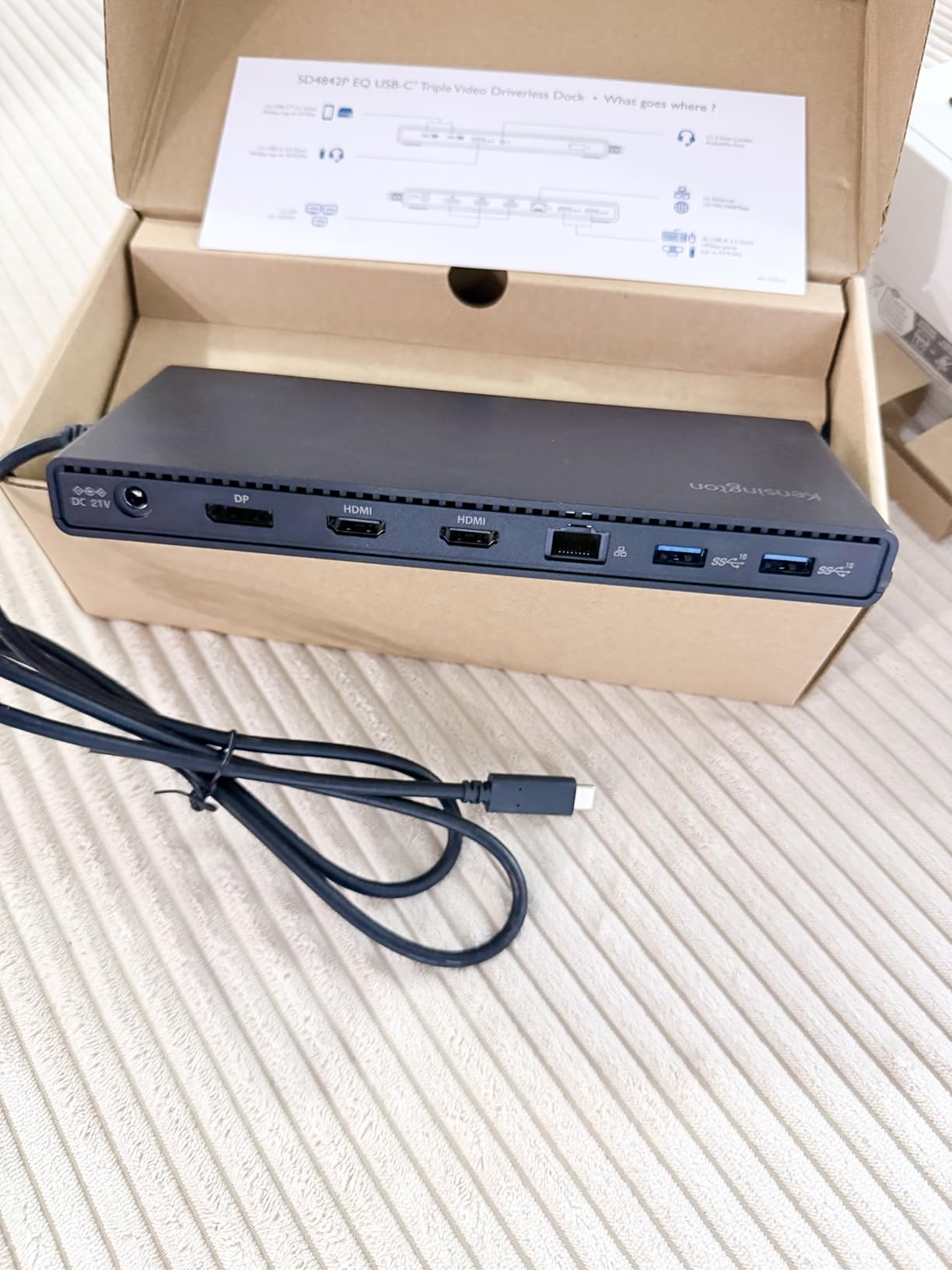Great dock, but no DisplayPort cable included