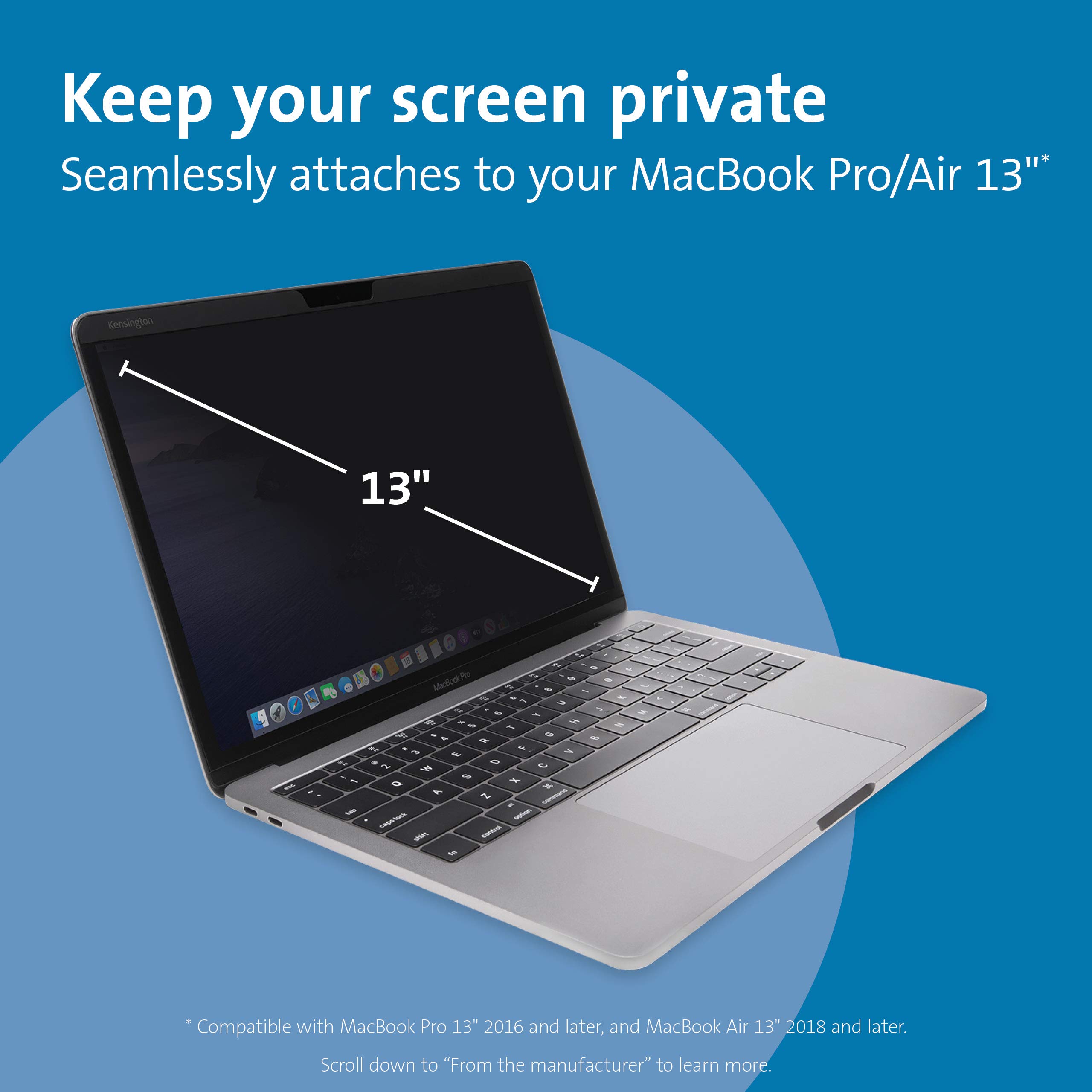 kensington-magpro-elite-magnetic-privacy-screen-for-macbook-pro-13-k58360ww image 2