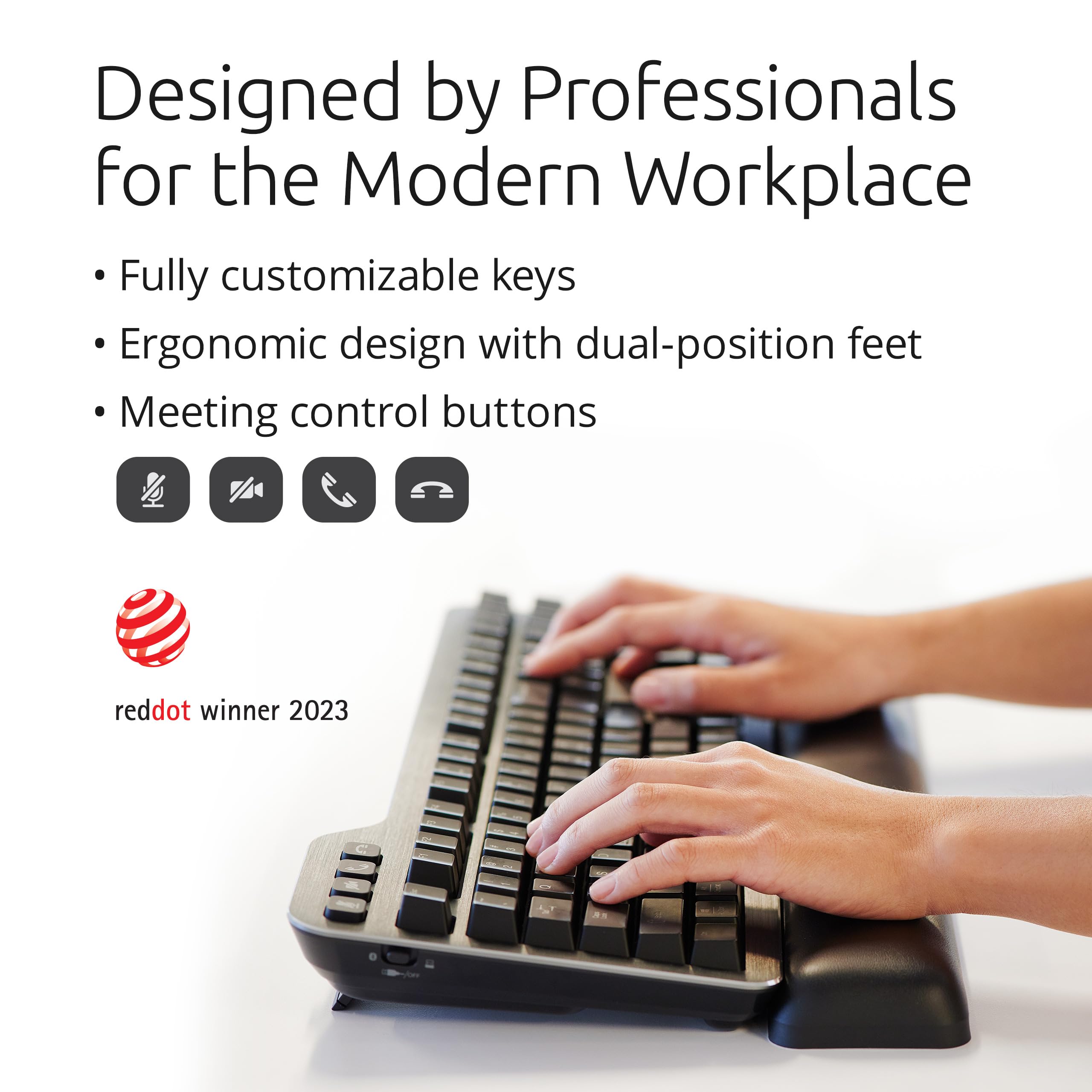 kensington-mk7500f-quiettype-pro-silent-mechanical-keyboard-wireless-backlit-spi image 2