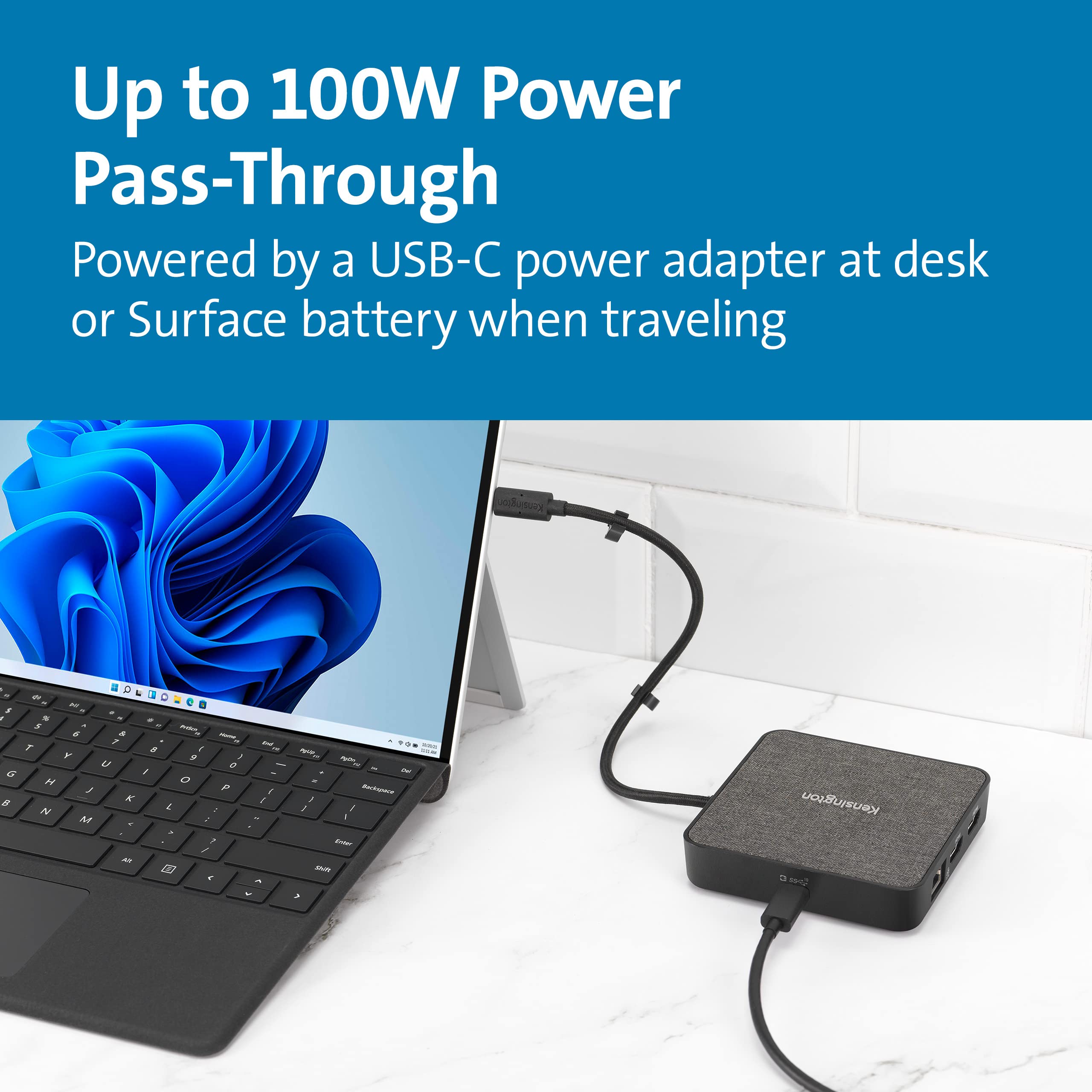 kensington-md125u4-usb4-hub-usb4-portable-docking-station-dual-4k-hdmi-100w-pd-f image 5