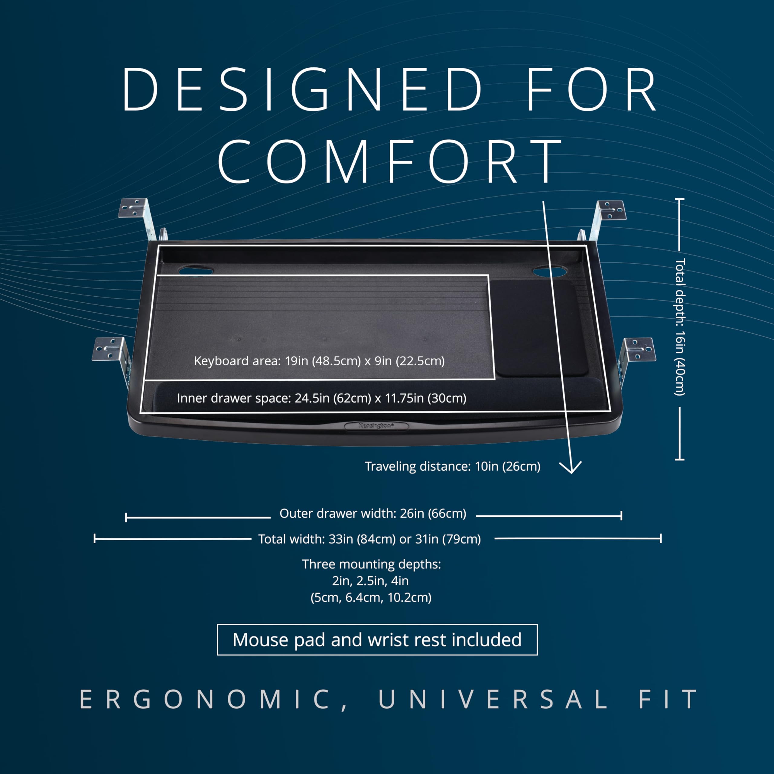 kensington-smartfit-ergonomic-slide-out-keyboard-tray-with-cable-management-unde image 8