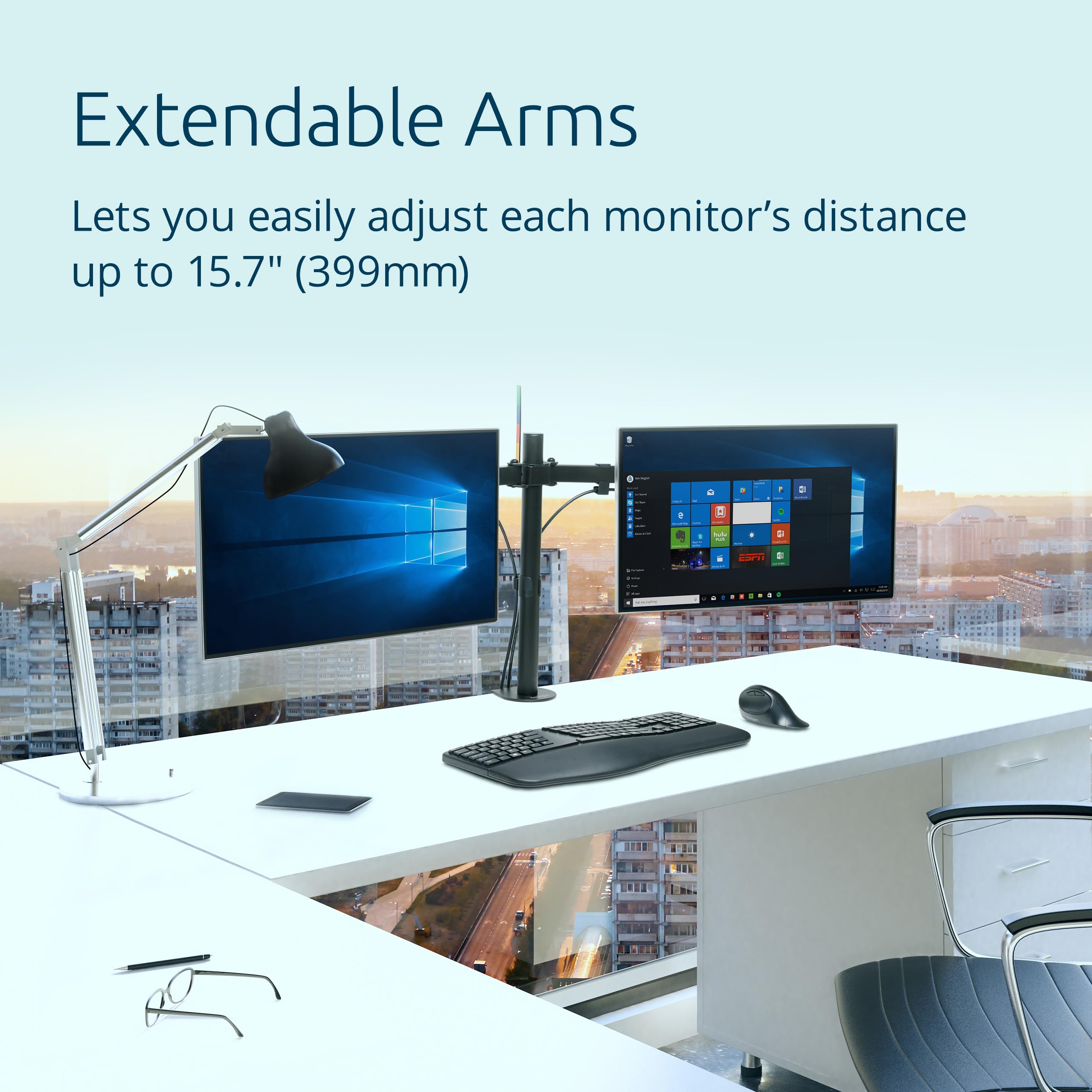 kensington-smartfit-ergonomic-dual-monitor-desk-mount-for-2-monitors-up-to-32-in image 3