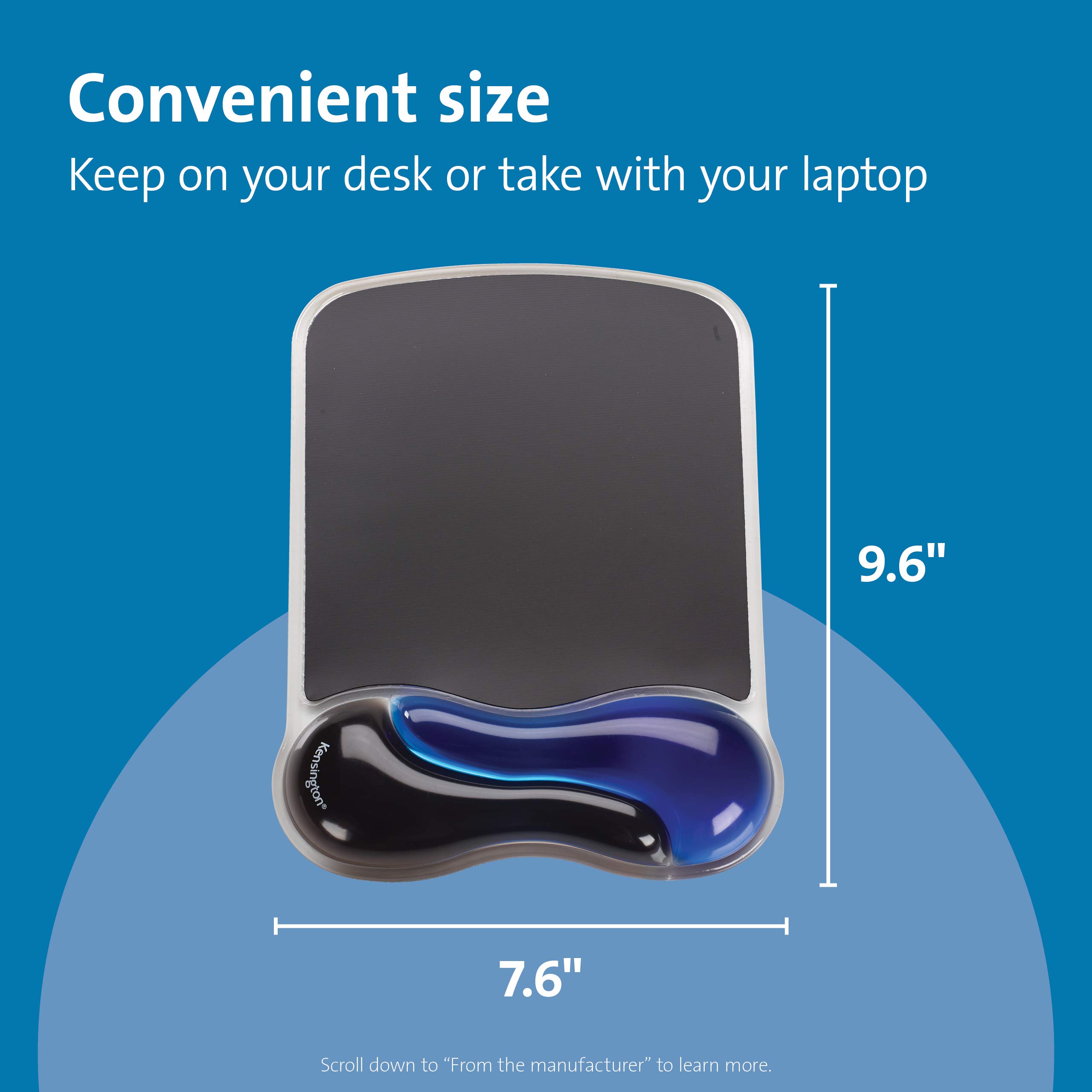 kensington-duo-gel-mouse-pad-with-wrist-rest-ergonomic-comfort-non-skid-gel-pad- image 2