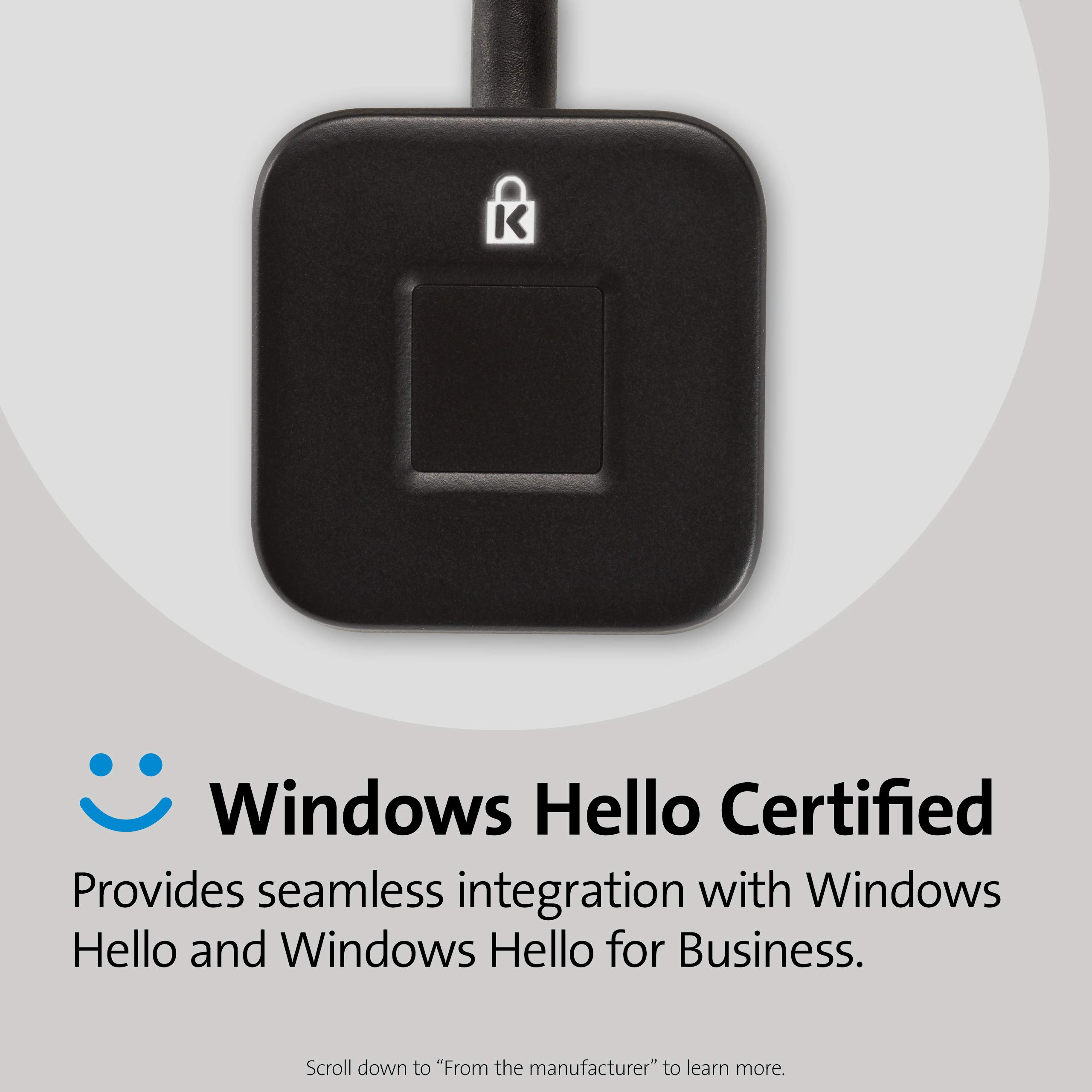 kensington-verimark-desktop-1-0-usb-fingerprint-reader-k62330ww-windows-hello-fi image 5