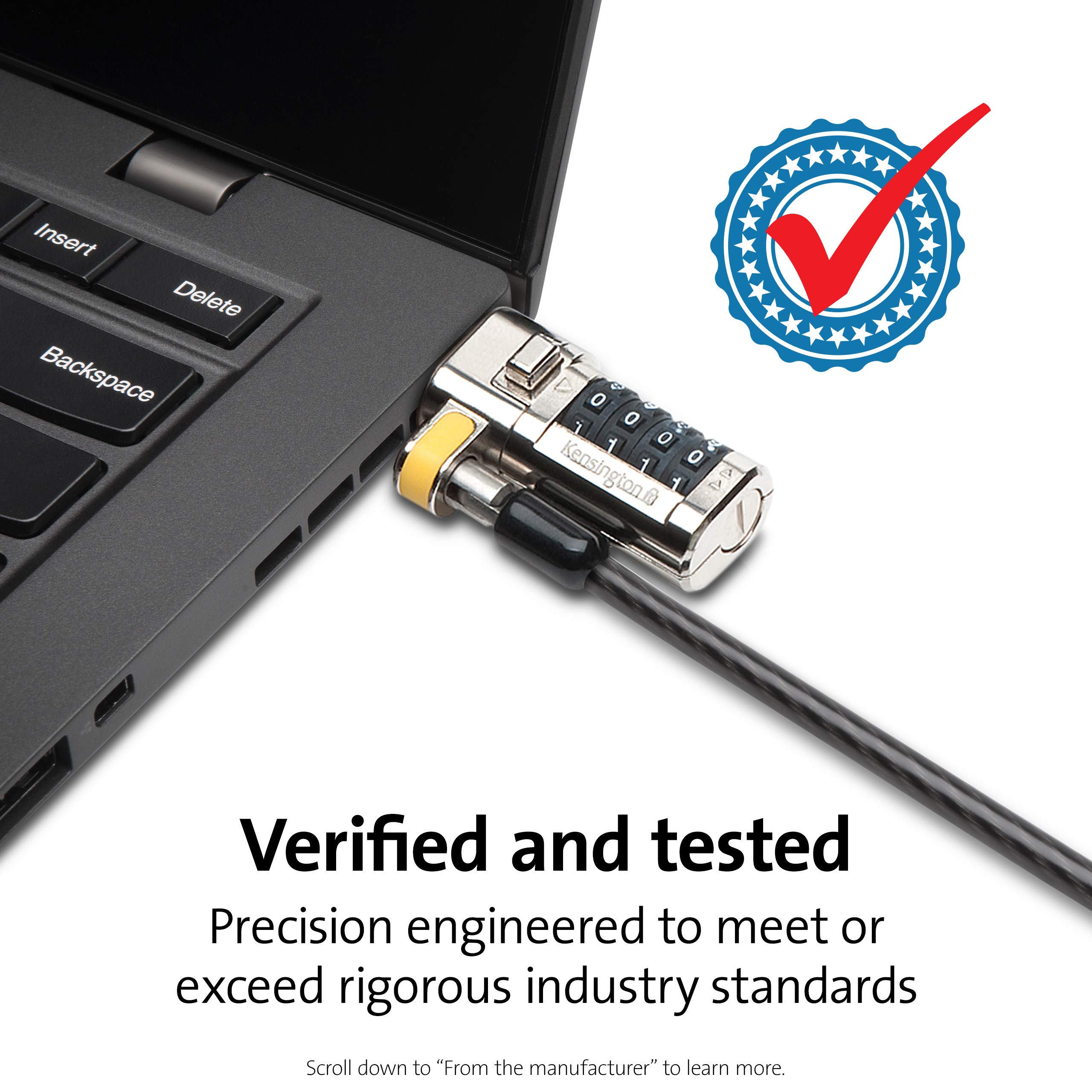kensington-clicksafe-combination-laptop-lock-for-wedge-shaped-security-slot-k679 image 3