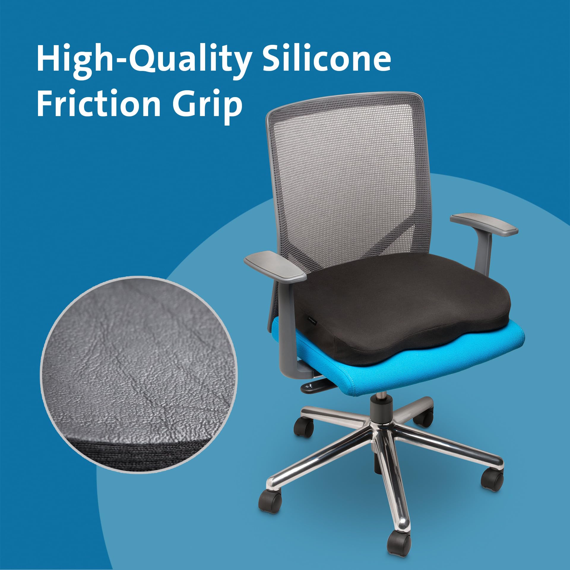 kensington-comfort-foam-seat-cushion-k55805ww-ergonomic-memory-foam-chair-pad-fo image 6