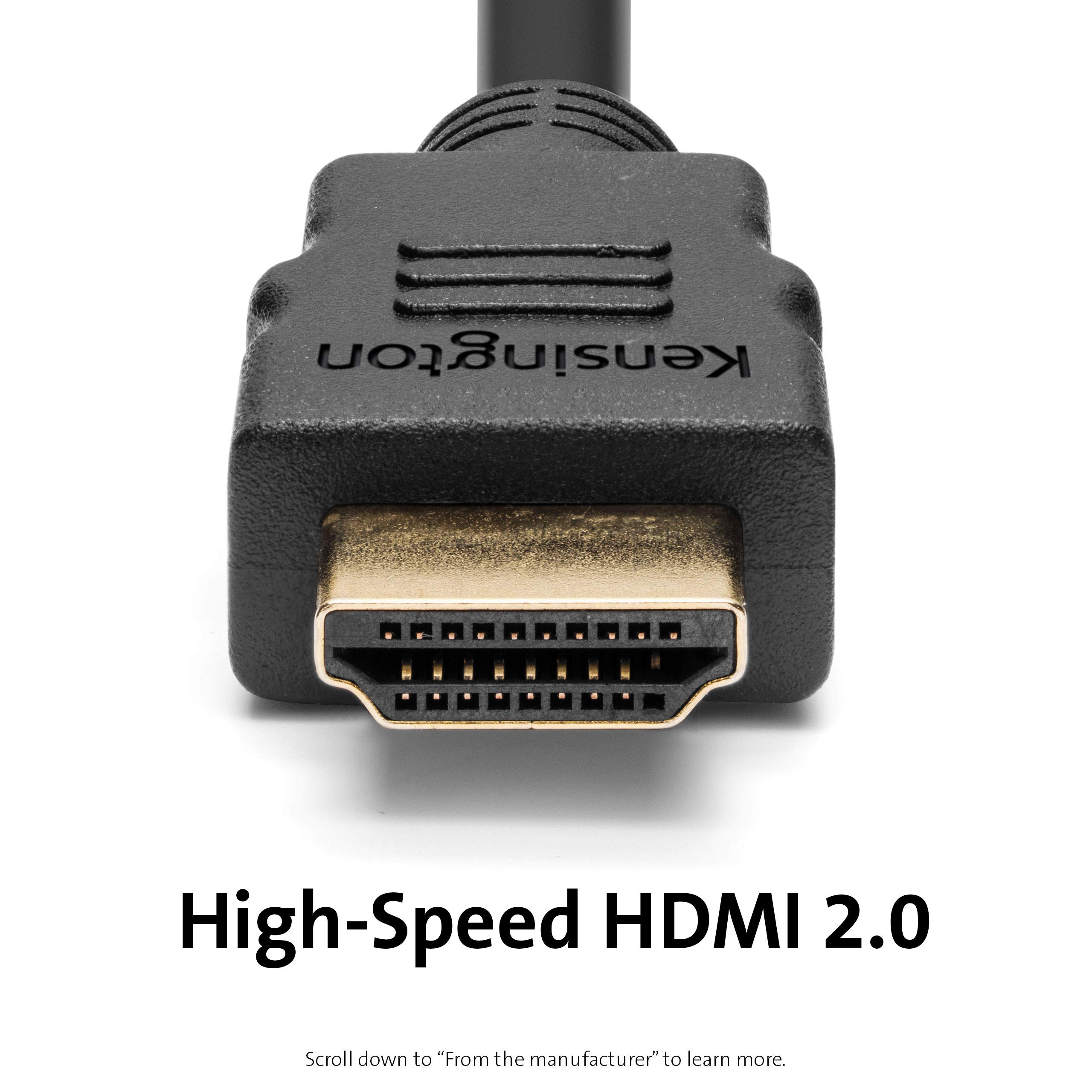 kensington-hdmi-2-0-to-hdmi-2-0-cable-6ft-k33020ww image 2