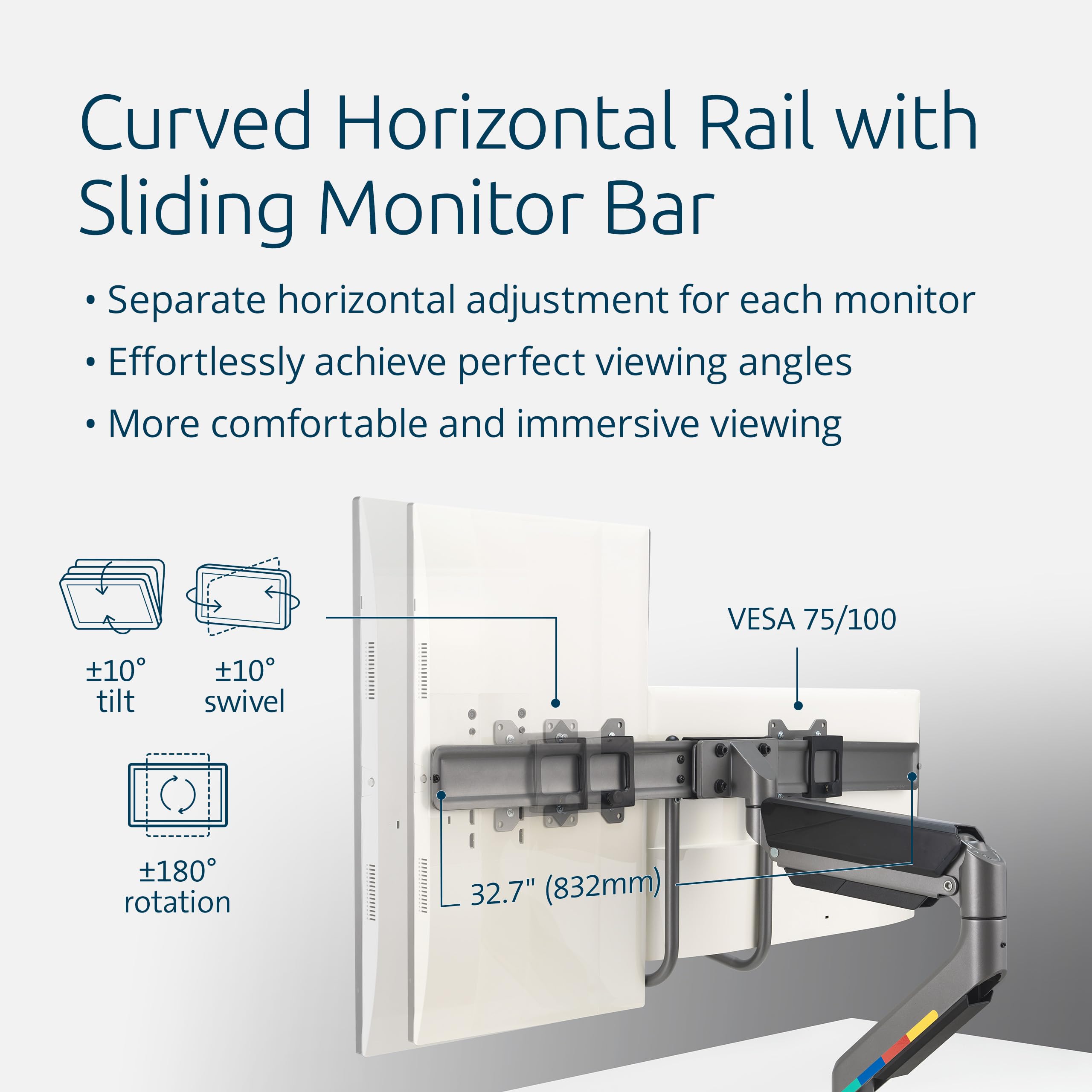 kensington-smartfit-dual-monitor-arm-with-crossbar-and-easy-grip-handle-for-2-sc image 3