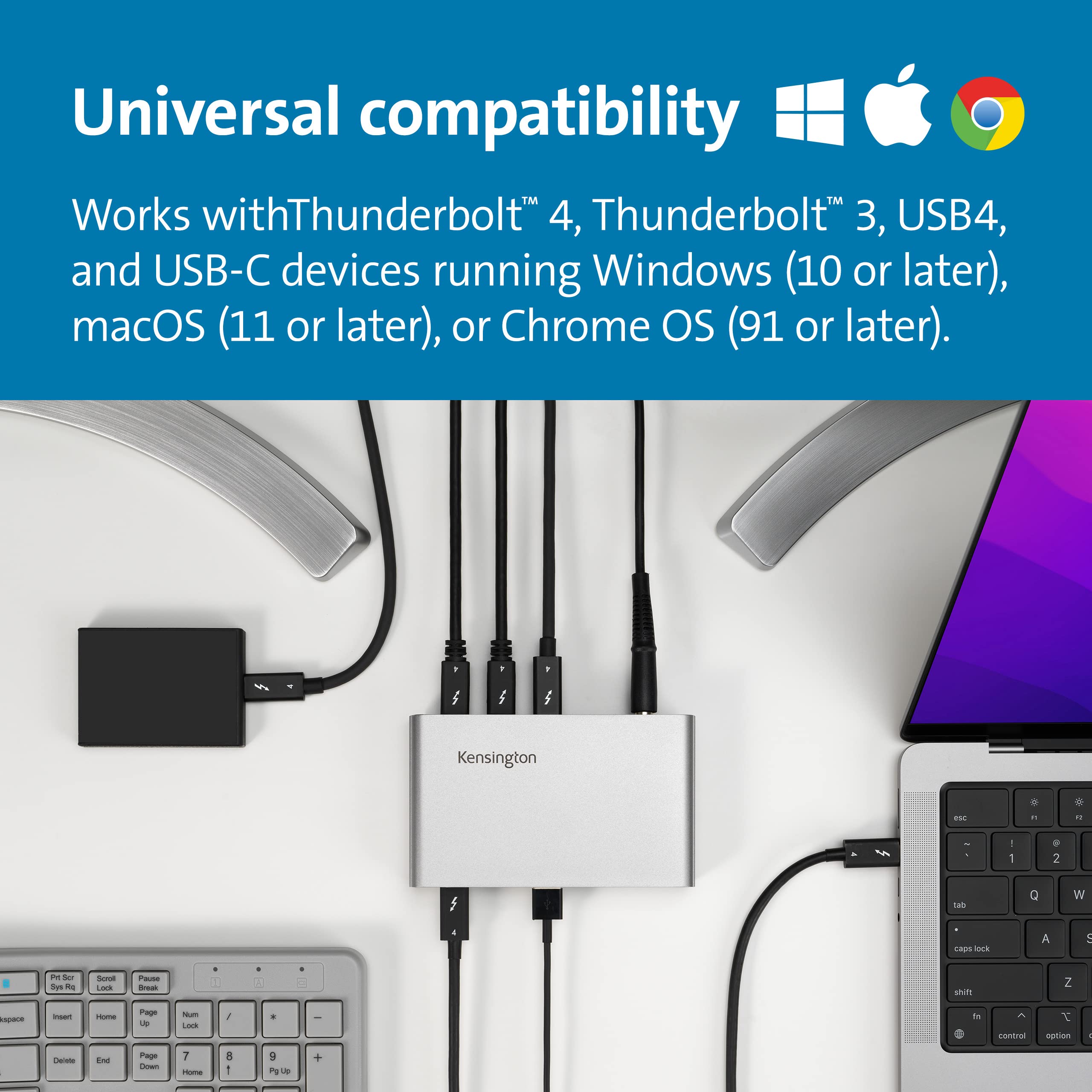 kensington-sd2600t-thunderbolt-4-hub-with-dual-4k-65w-pd-for-mac-and-windows image 2