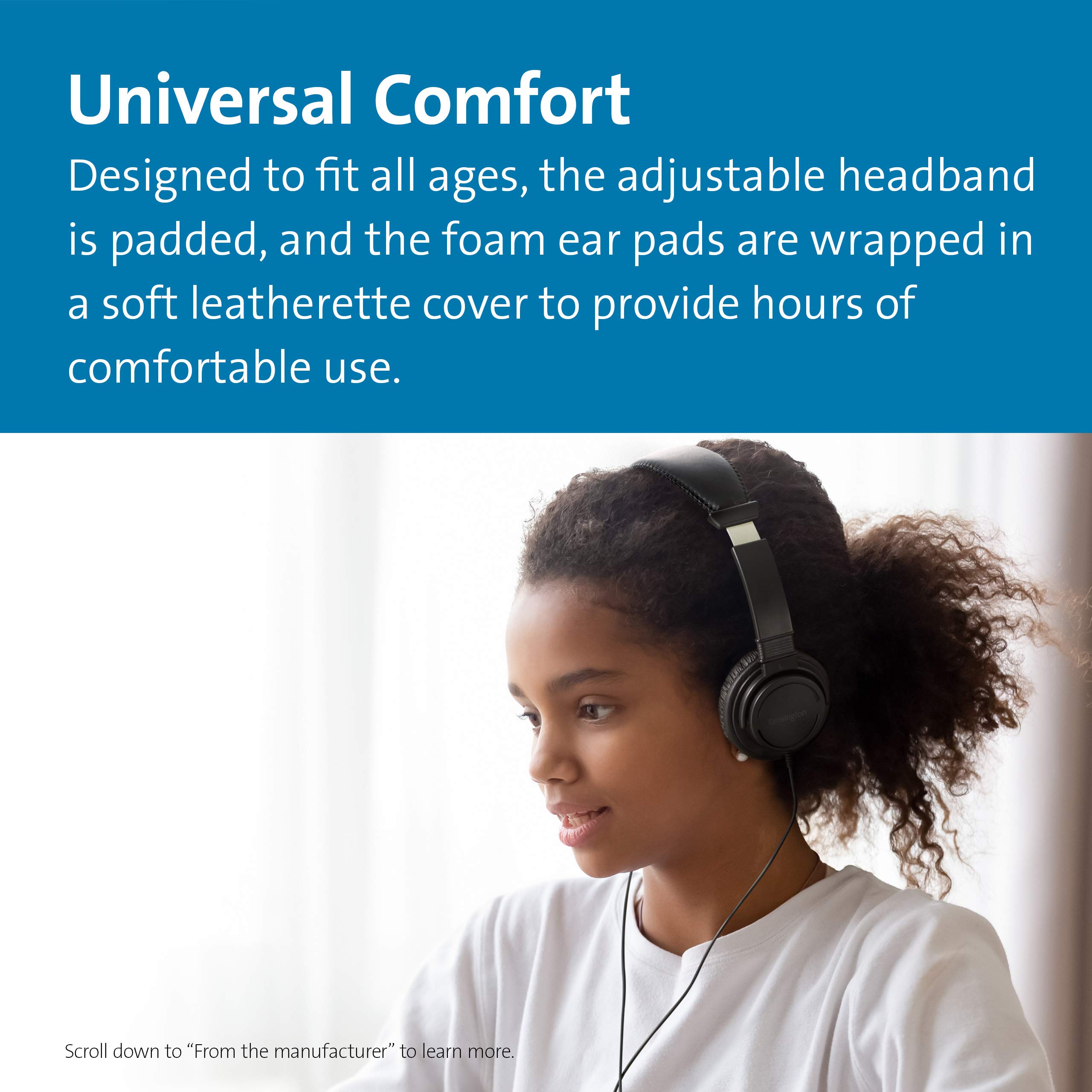 kensington-usb-c-hi-fi-headphones-k97456ww-on-ear-with-40mm-drivers-safe-listeni image 4