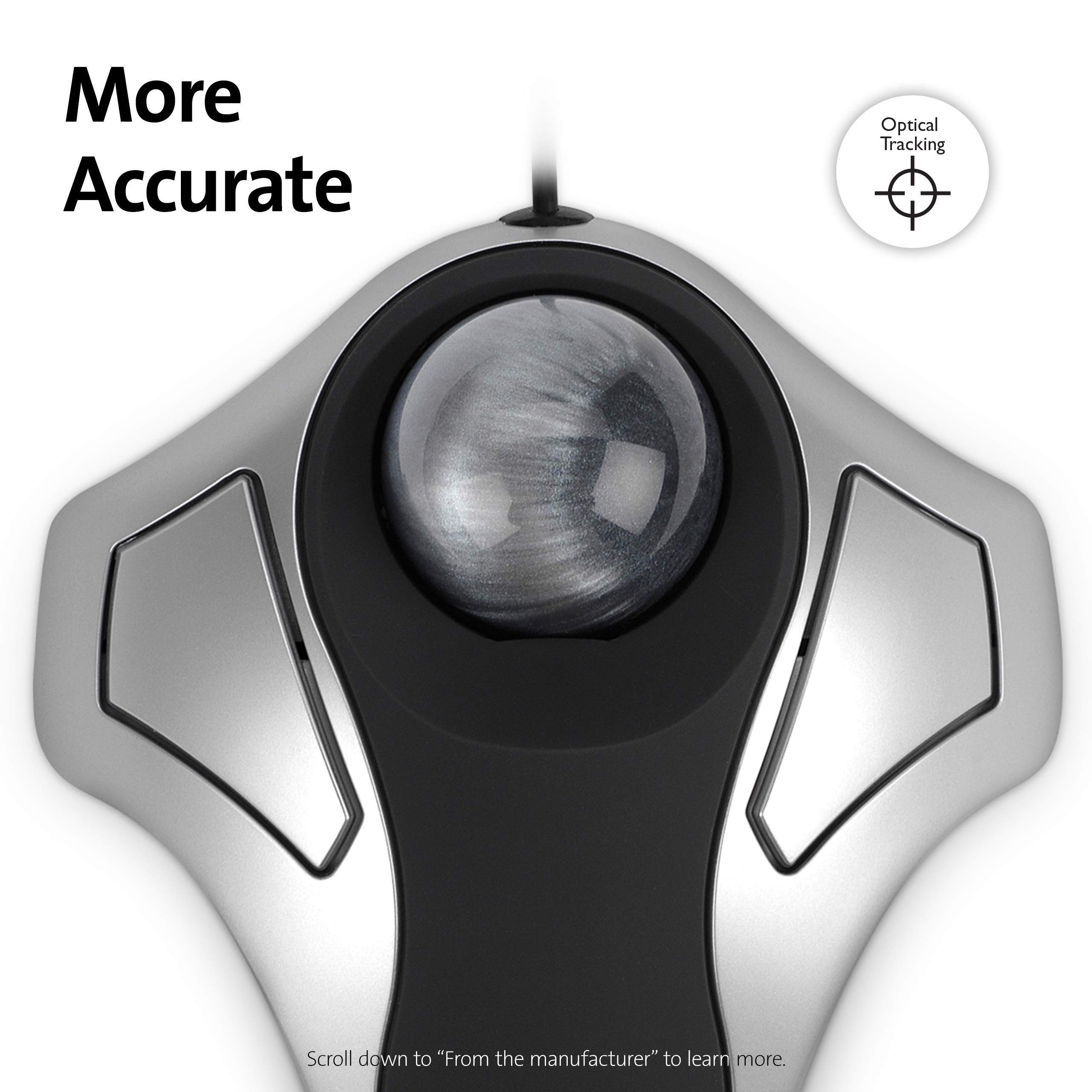 kensington-orbit-trackball-mouse-k64327f-40mm-ball-ambidextrous-usb image 3