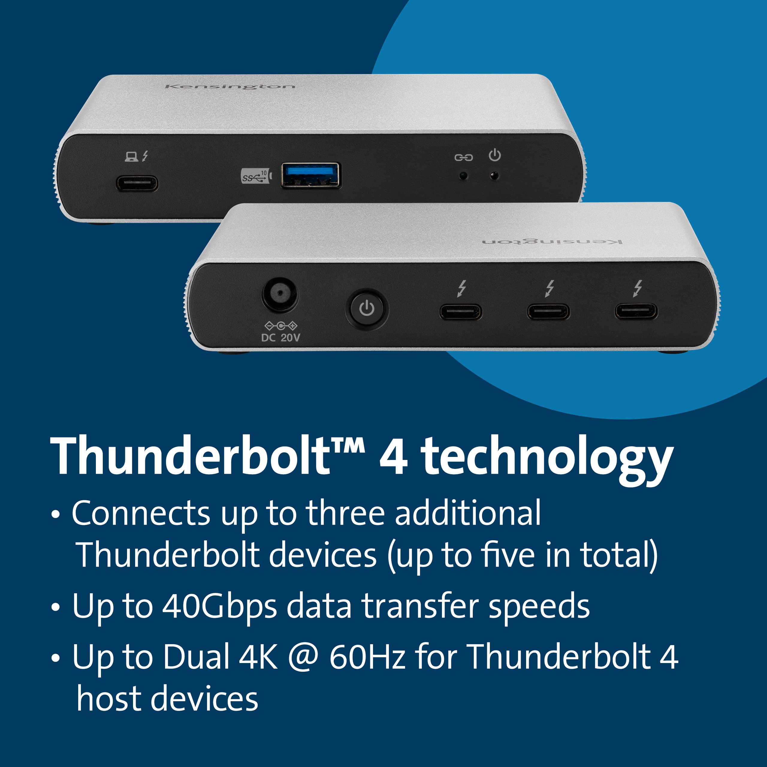 kensington-sd2600t-thunderbolt-4-hub-with-dual-4k-65w-pd-for-mac-and-windows image 3