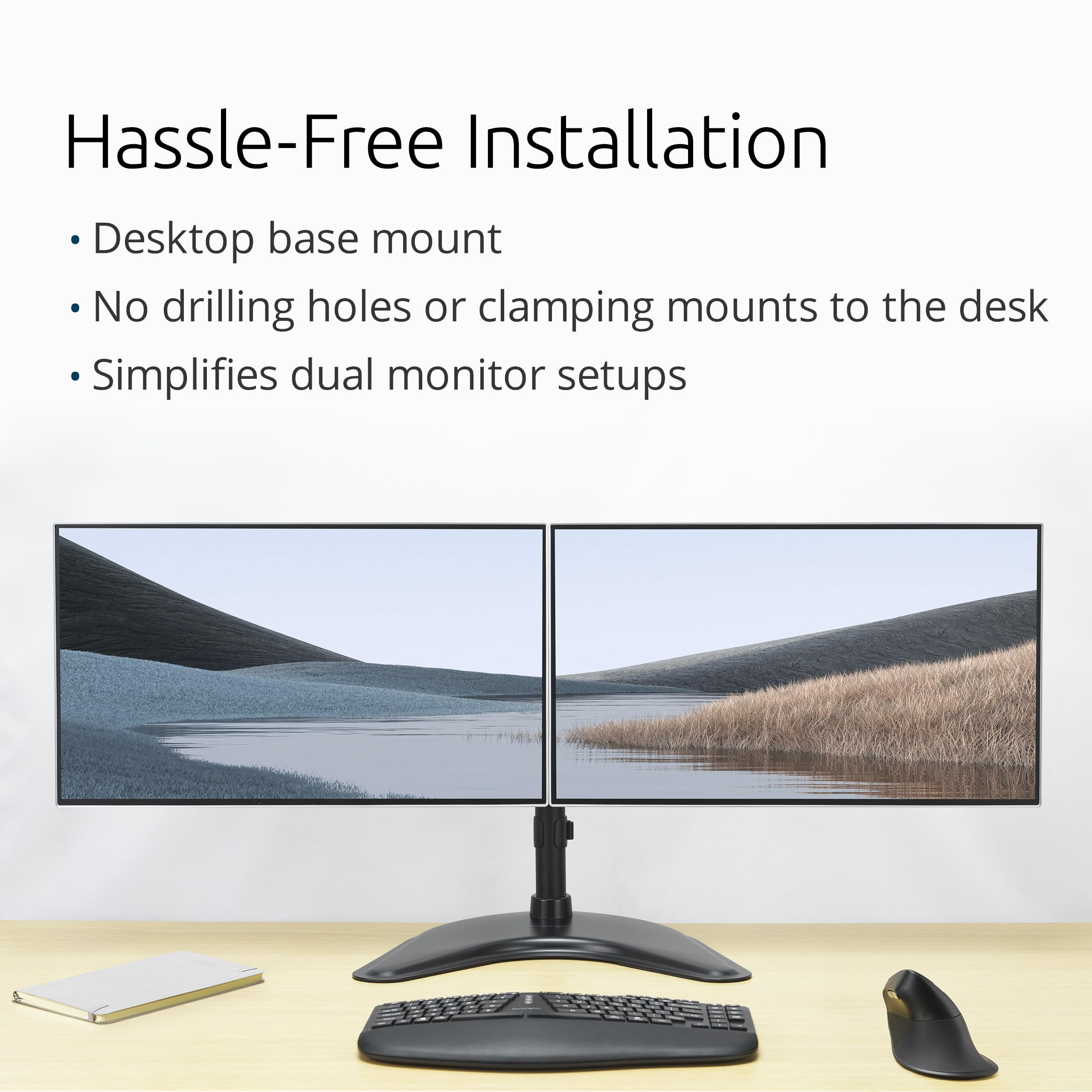 kensington-smartfit-ergo-freestanding-dual-monitor-stand-for-2-screens-up-to-27- image 5